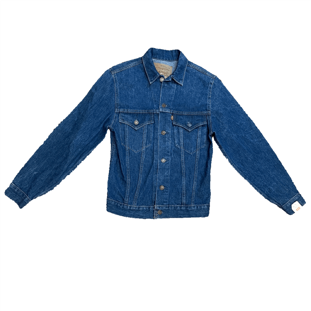 1111 Levi's Deadstock 2 Pocket Red Tab Mid-Wash Made in Canada Vintage Denim Trucker Jacket Size S Tops Public Butter 