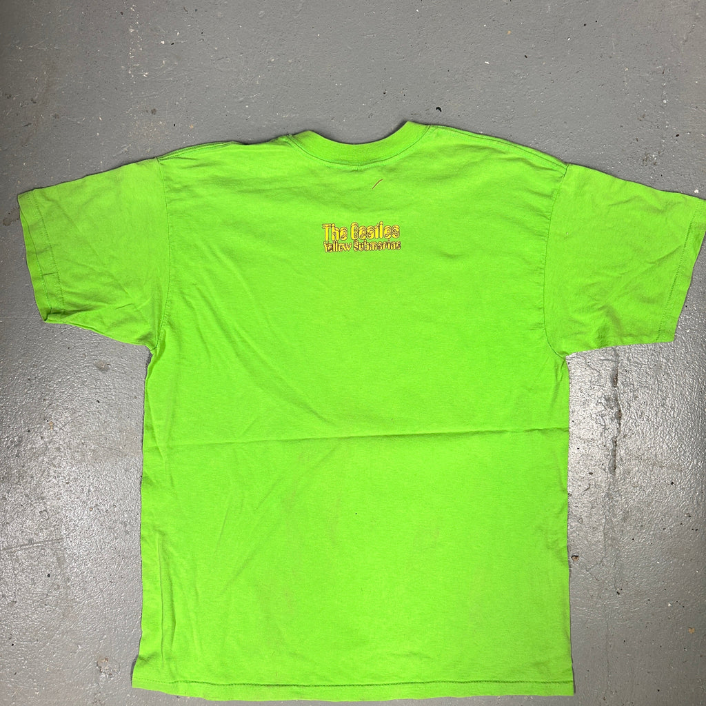 Vintage 1990 Beatles 'Yellow Submarine' Lime Green Tee