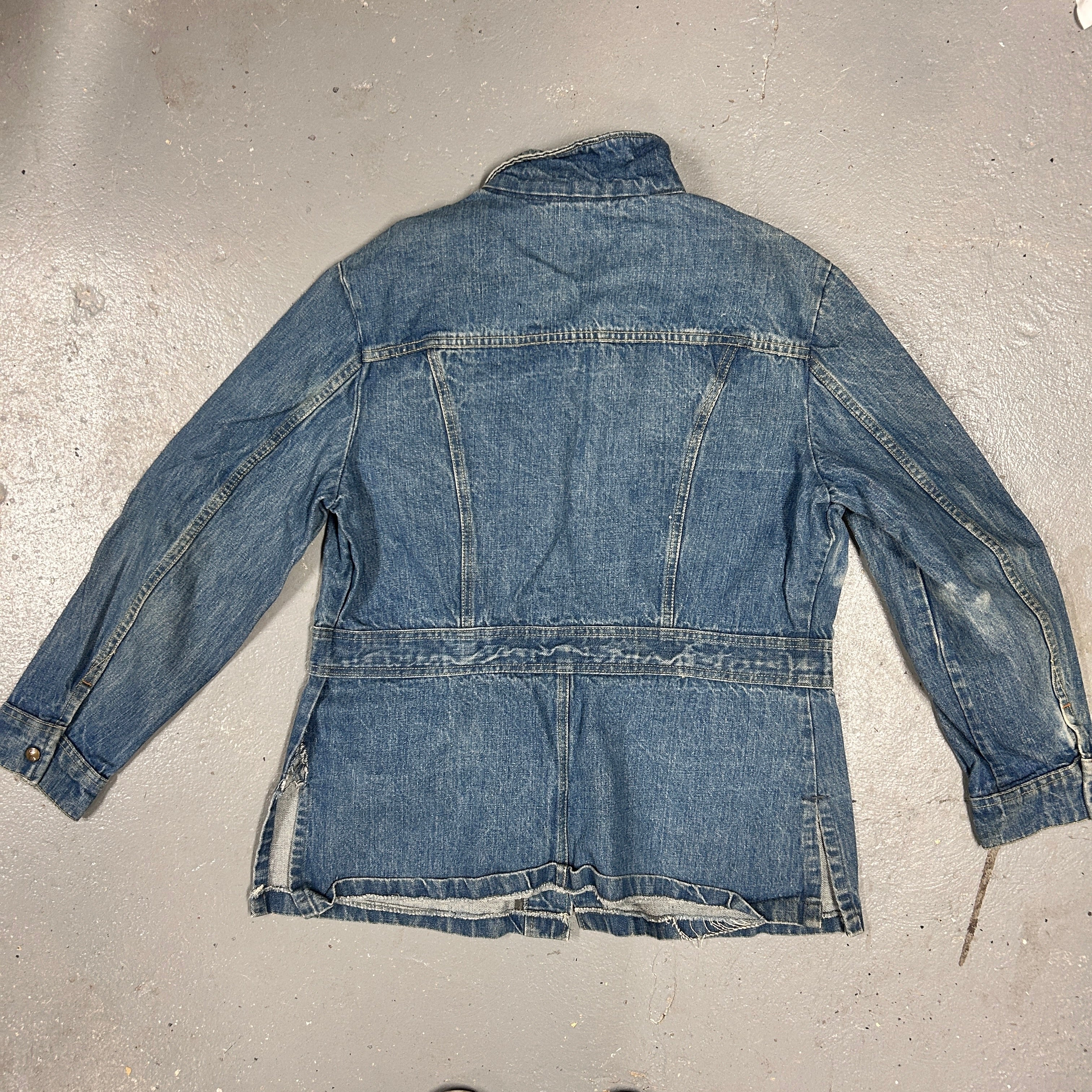 Vintage 70s Lee Denim Safari Chore Jacket (USA Made)