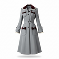 Vintage Marc Jacobs Grey Coat — Velvet Bows & Ruffle Trim (NWT)
