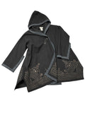 Vintage Y2K Dries Van Noten Hooded Wool Coat w/ Studs