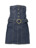 Vintage Y2K Baby Phat Denim Strapless Mini Dress