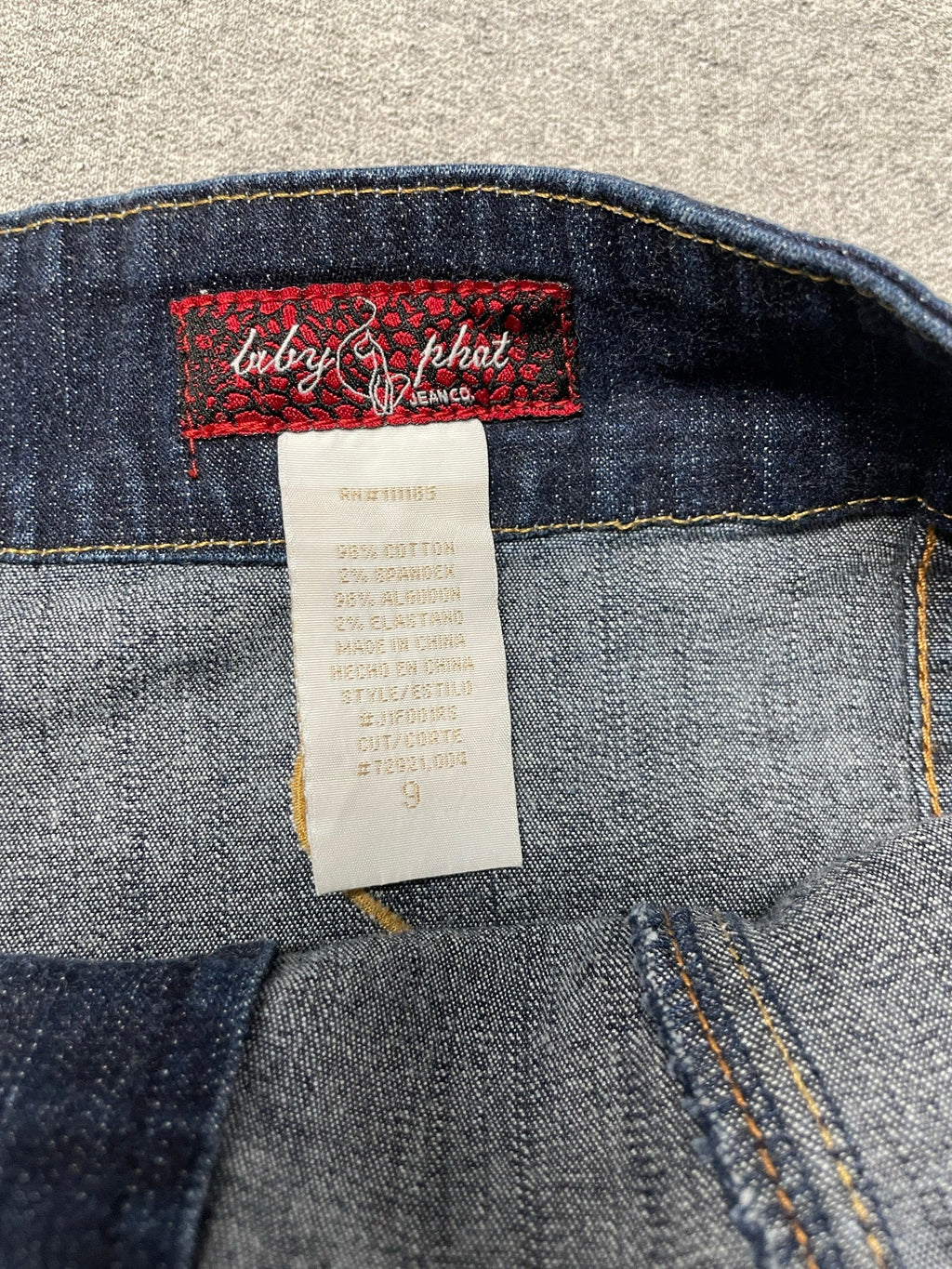 Vintage Y2K Baby Phat Denim Strapless Mini Dress