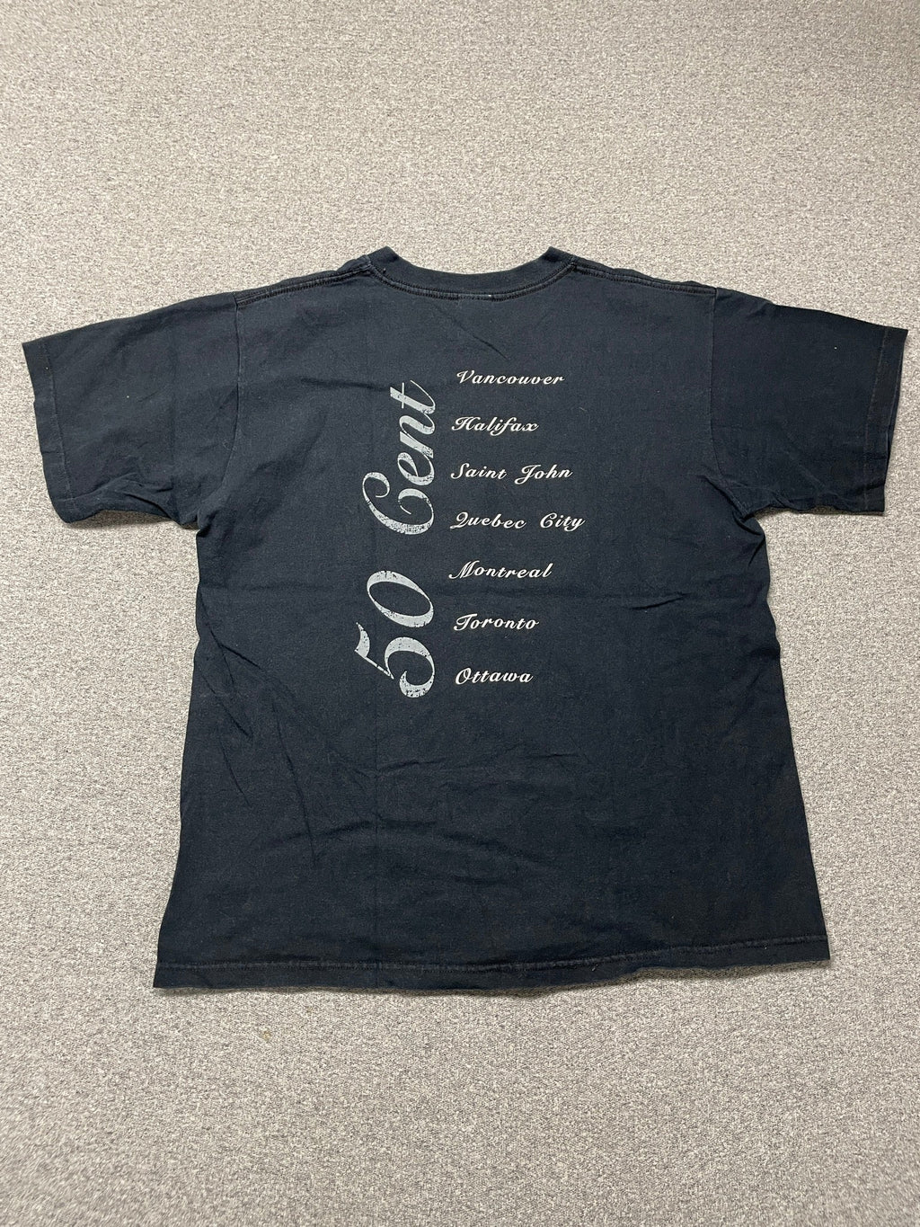Y2K G-Unit 50 Cent Canada Tour Rap Tee