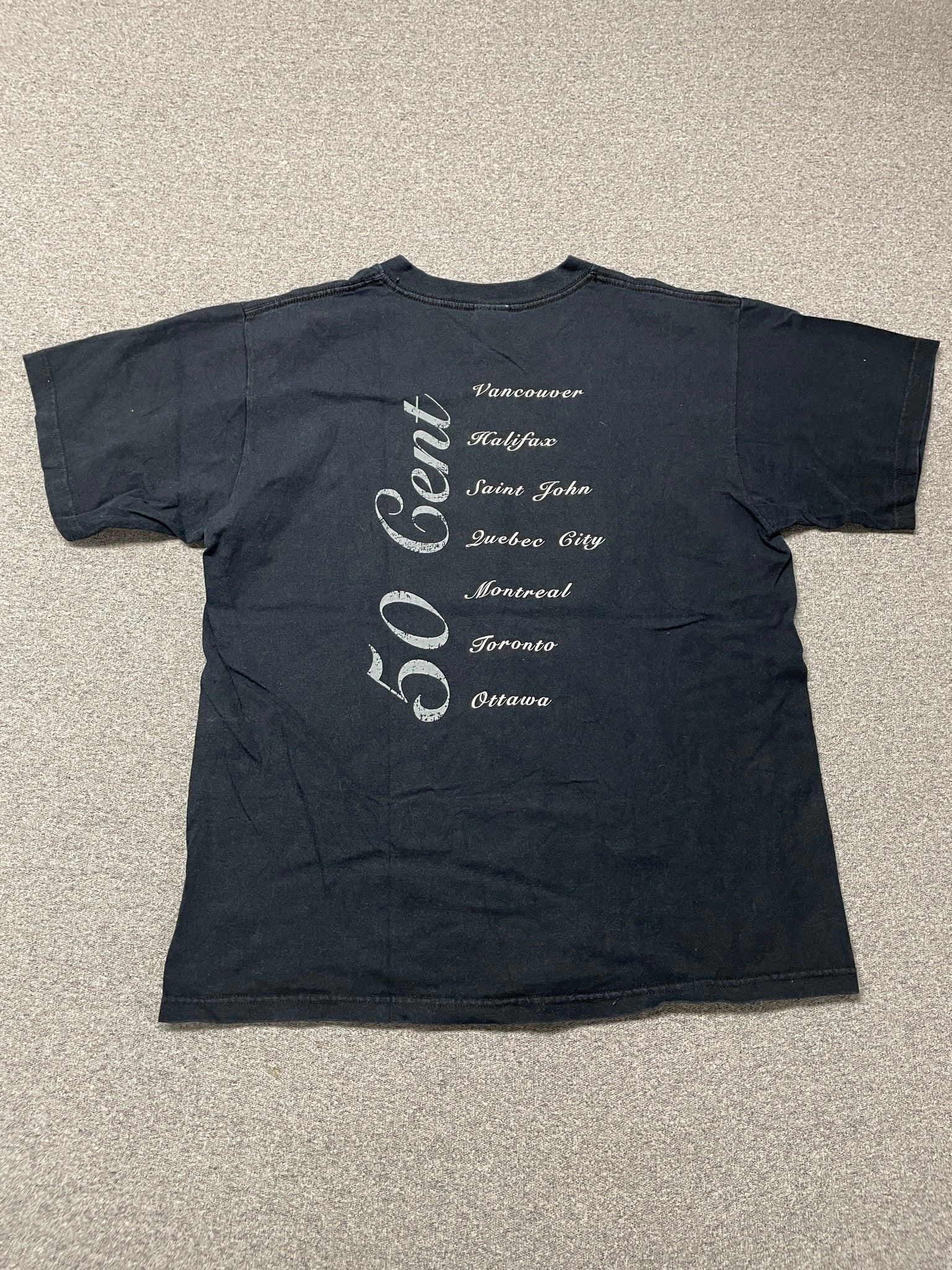 Y2K G-Unit 50 Cent Canada Tour Rap Tee
