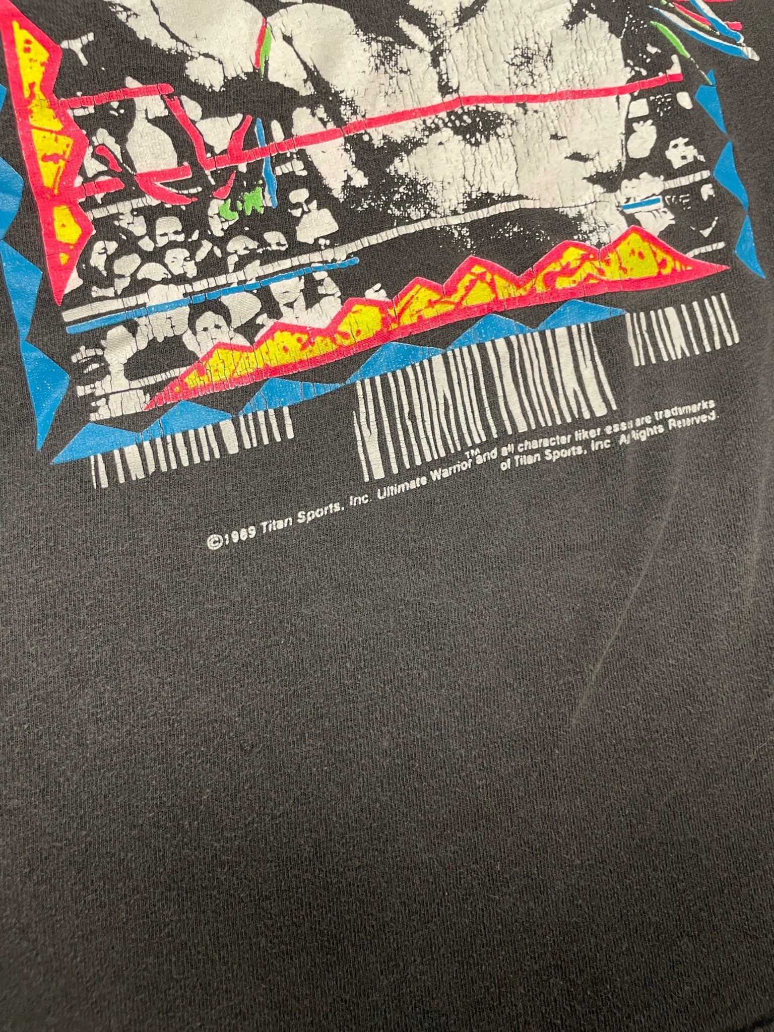 Vintage 1989 Ultimate Warrior WWF Wrestling Tee