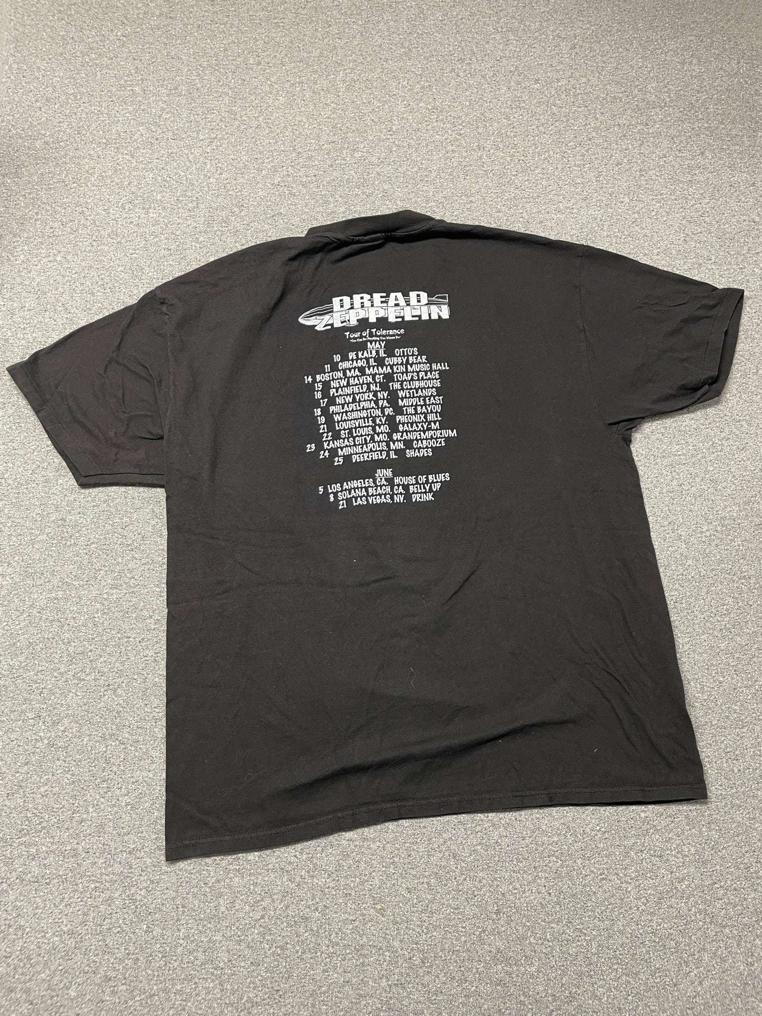 Vintage 90s Dread Zeppelin Rare Tour Graphic Tee