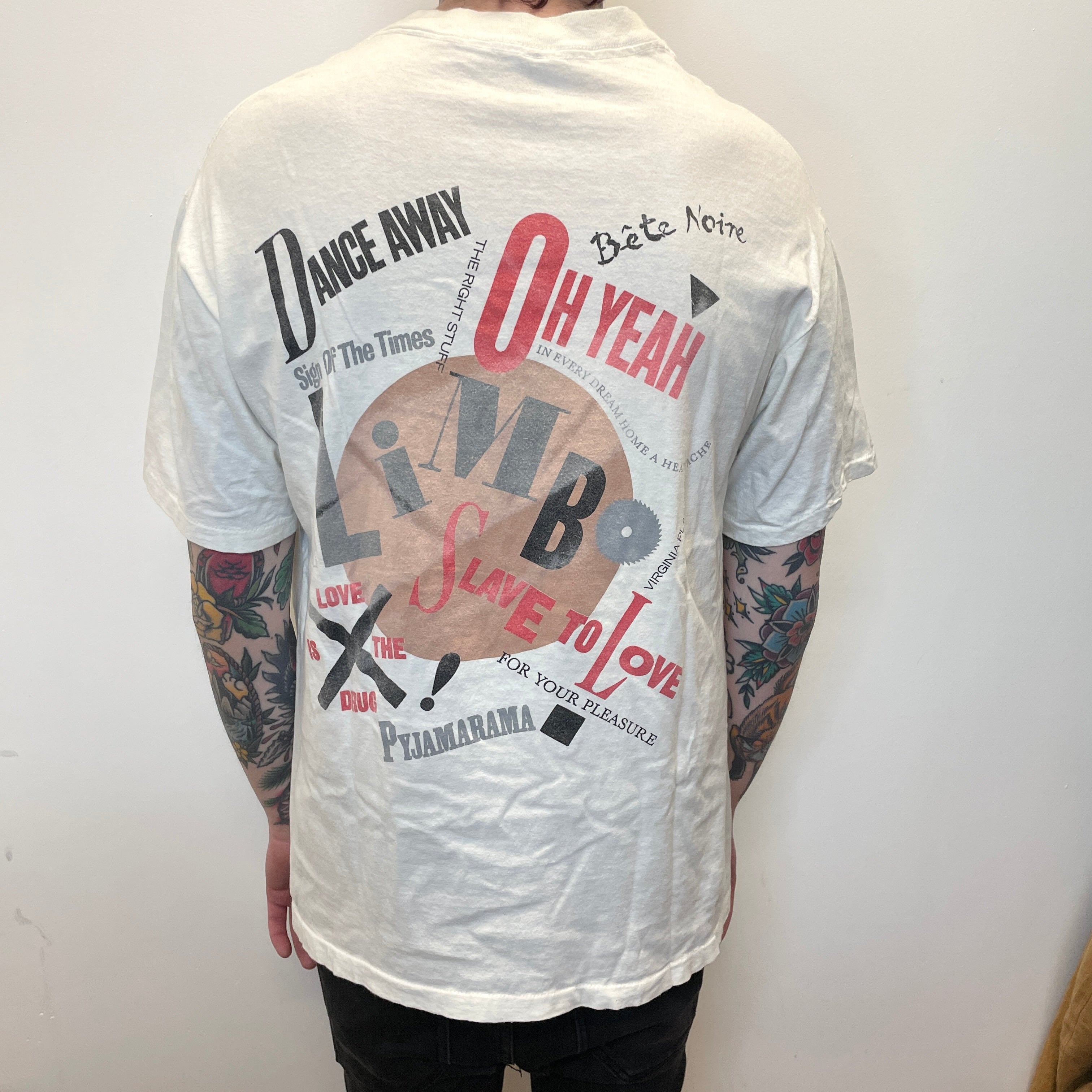1988 Bryan Ferry's Greatest Hits Vintage Made In USA Single-Stitch Double-Sided Graphic T-Shirt Size XL T-Shirts Public Butter 