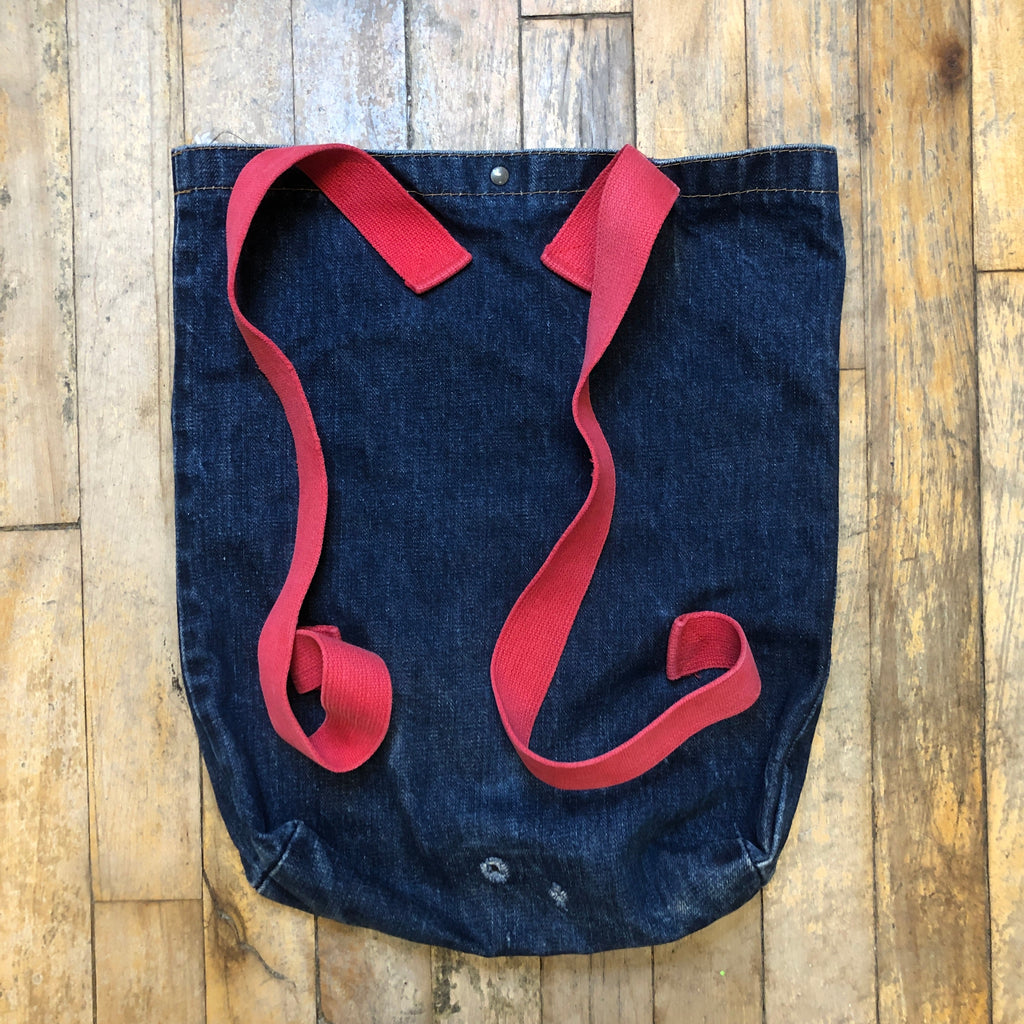70s Levi's "Big E" Vintage Denim Backpack by Now! Designs San Francisco Accessories Public Butter 