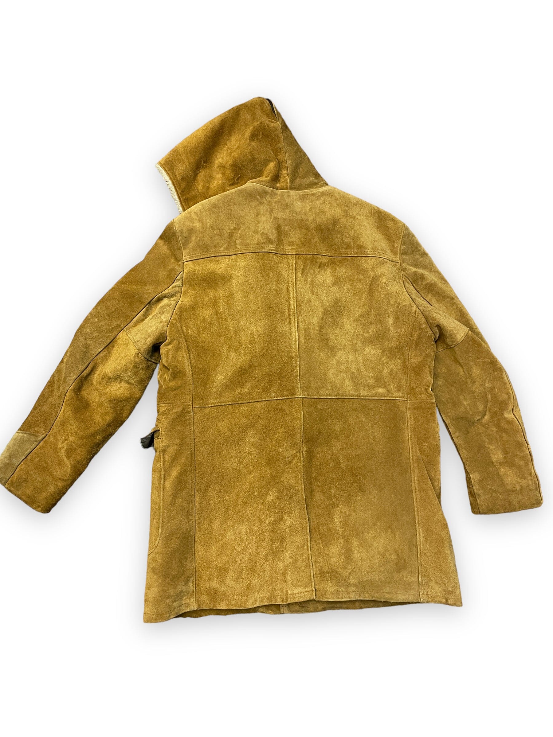 70s Schott Suede & Shearling Vintage Toggle Coat Tops Public Butter 