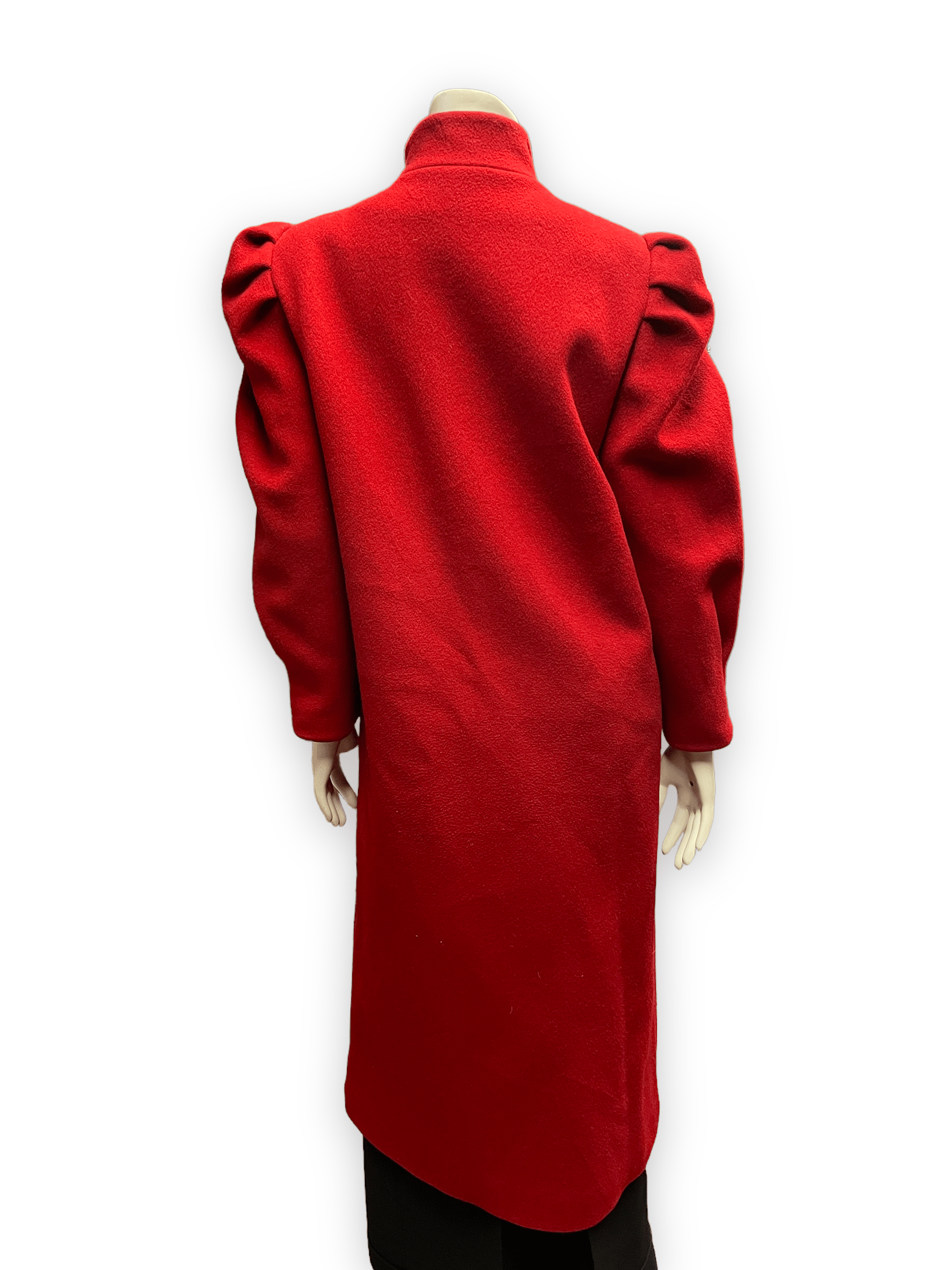 80s Diane von Furstenberg Vintage Red Wool Coat Union Made in USA Size M Jackets & Coats Public Butter 