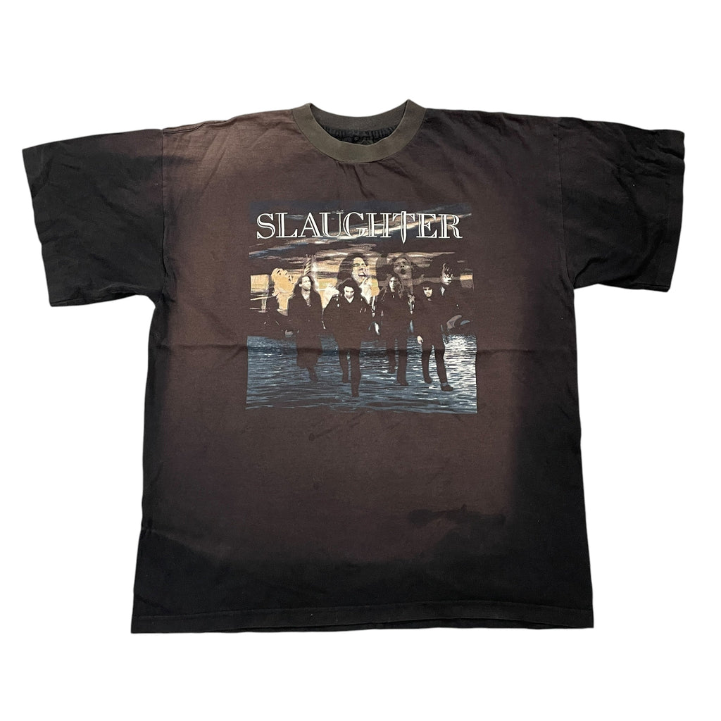 Vintage 90s Slaughter 'Rock Never Stops' Tour Tee