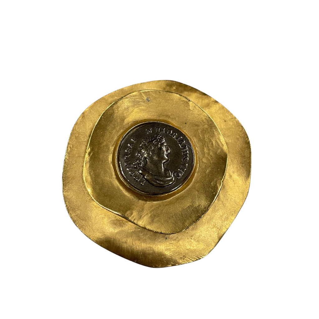 Vintage 'Roman Empire' Statement Clip-On Earrings