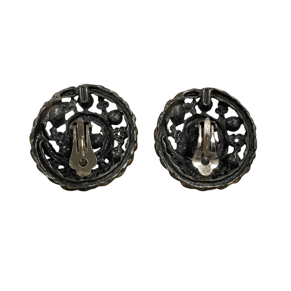 Vintage Van Gogh 'Starry Night' Clip-On Earrings