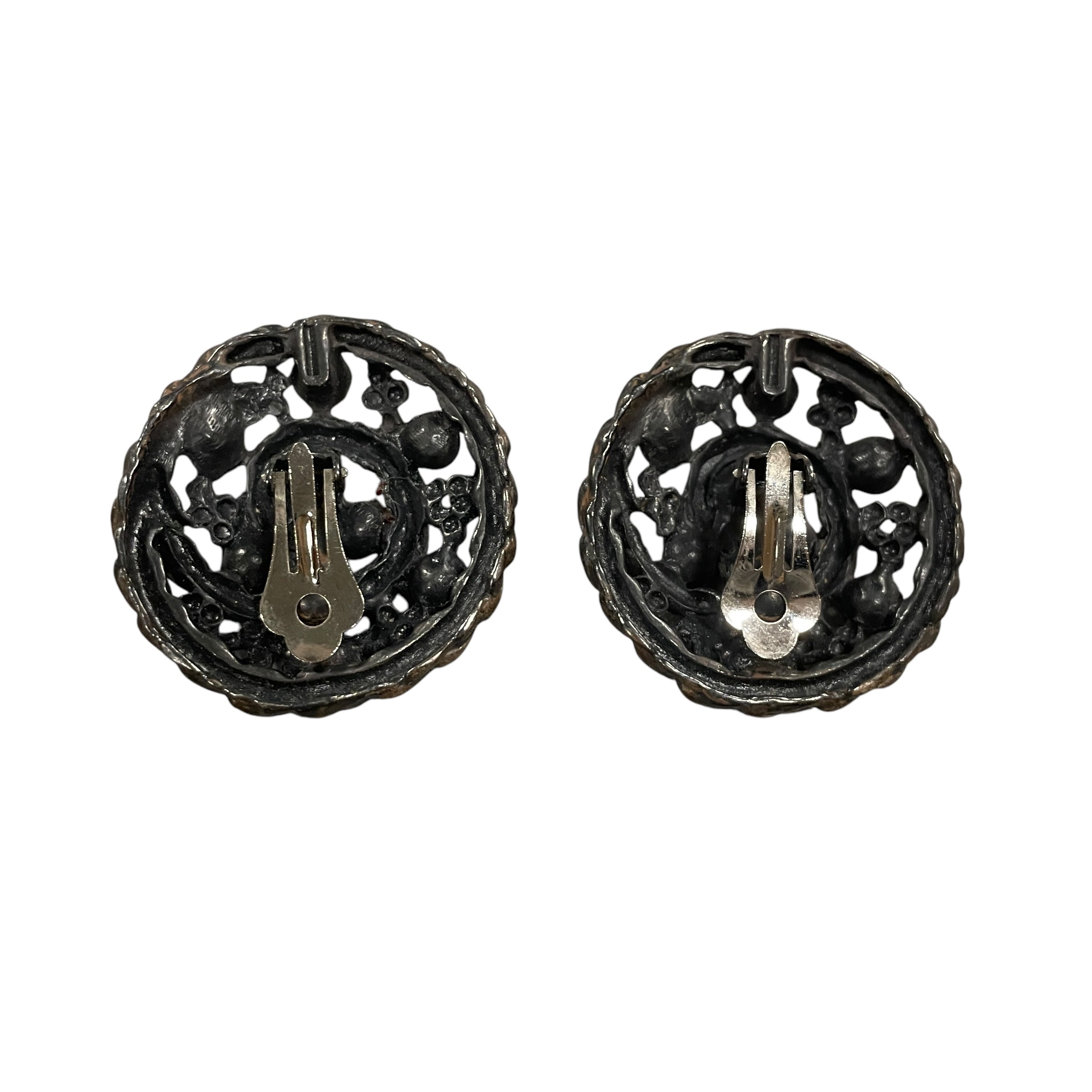Vintage Van Gogh 'Starry Night' Clip-On Earrings