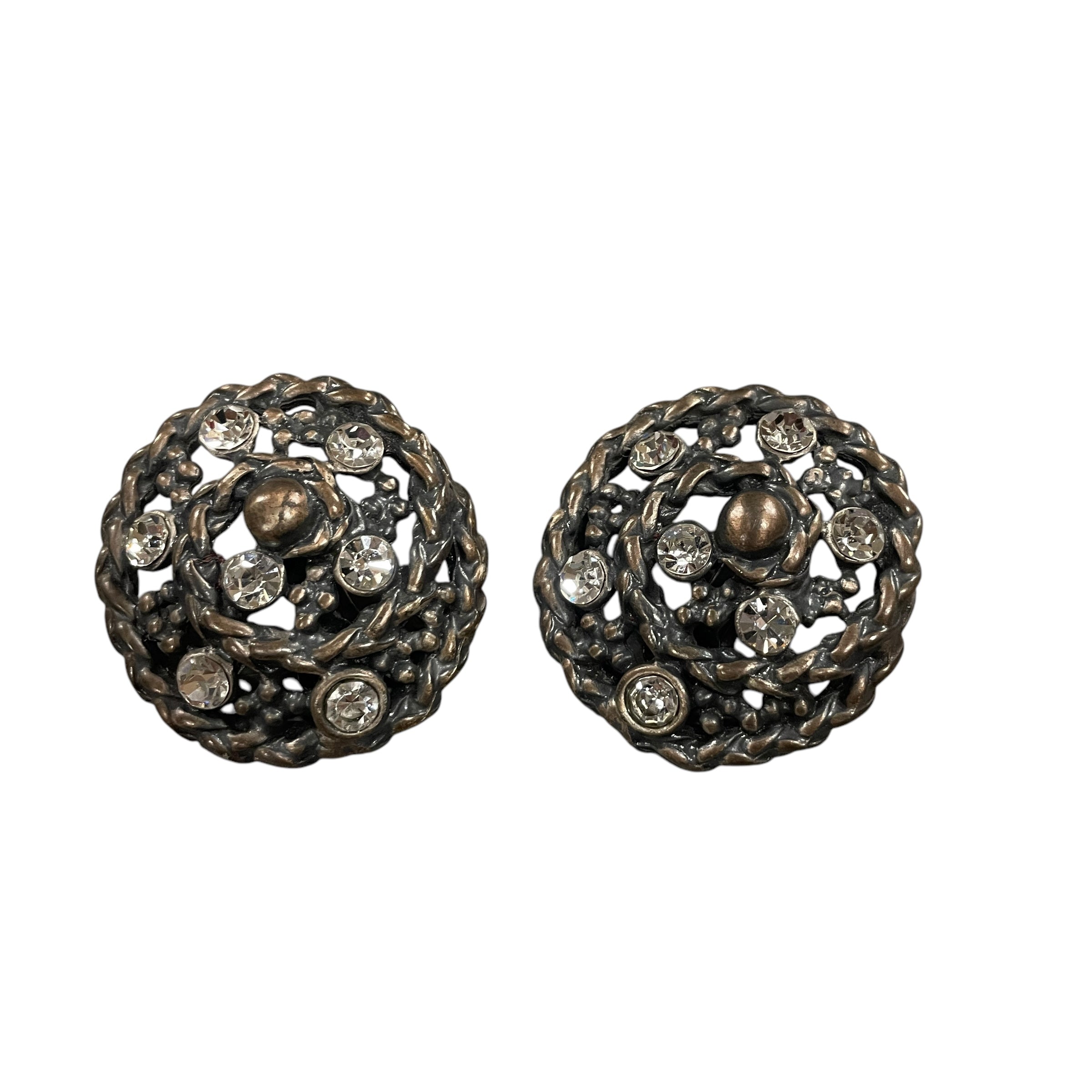 Vintage Van Gogh 'Starry Night' Clip-On Earrings