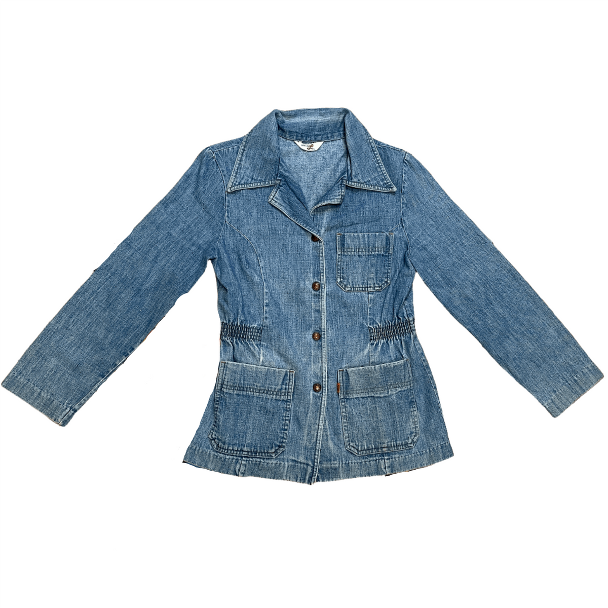 RARE 70s Levi's Orange Tab Elasticated Waist Denim Jacket (Size S