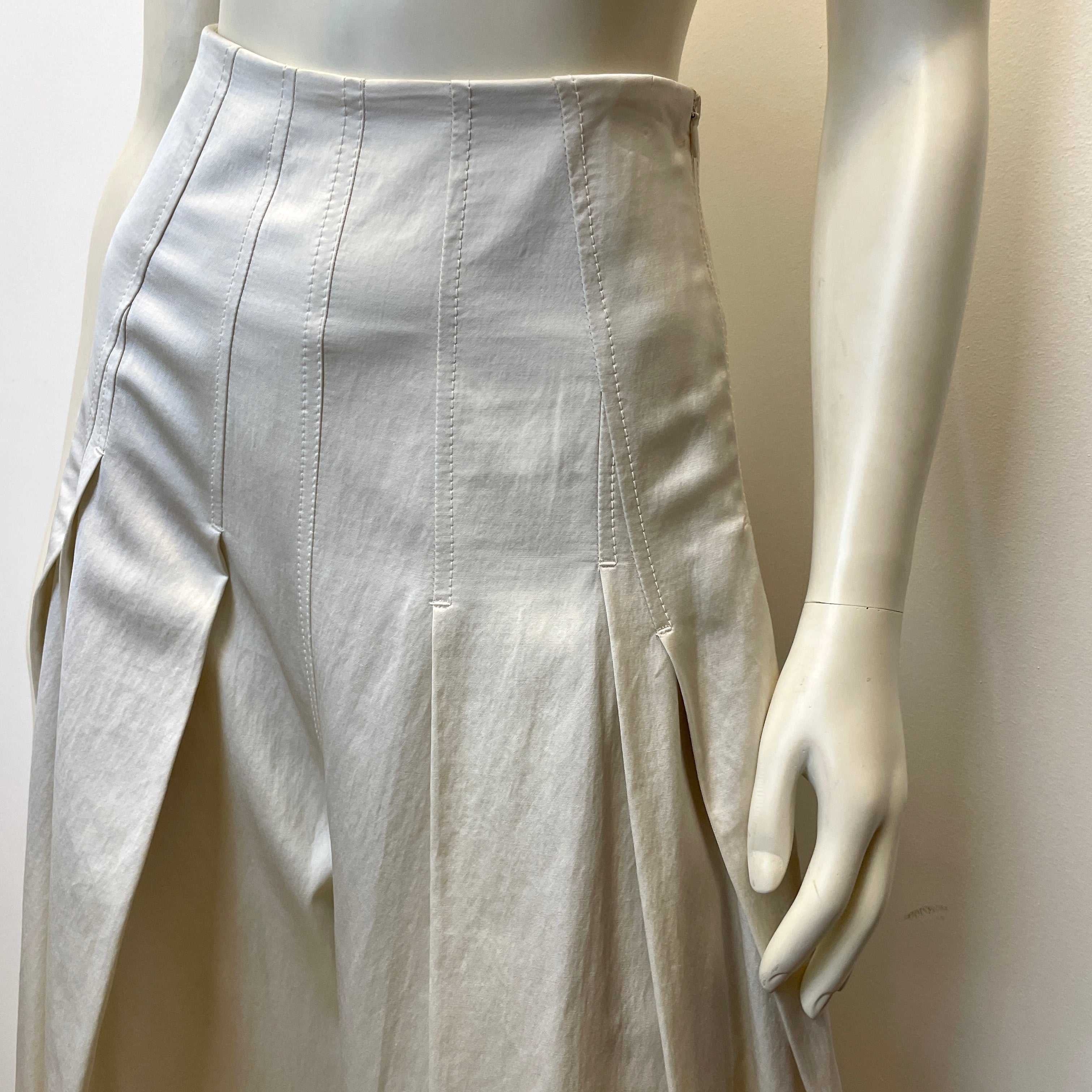 @Brunello Cucinelli Vintage Designer Champagne Palazzo Trousers Size Tops Public Butter 