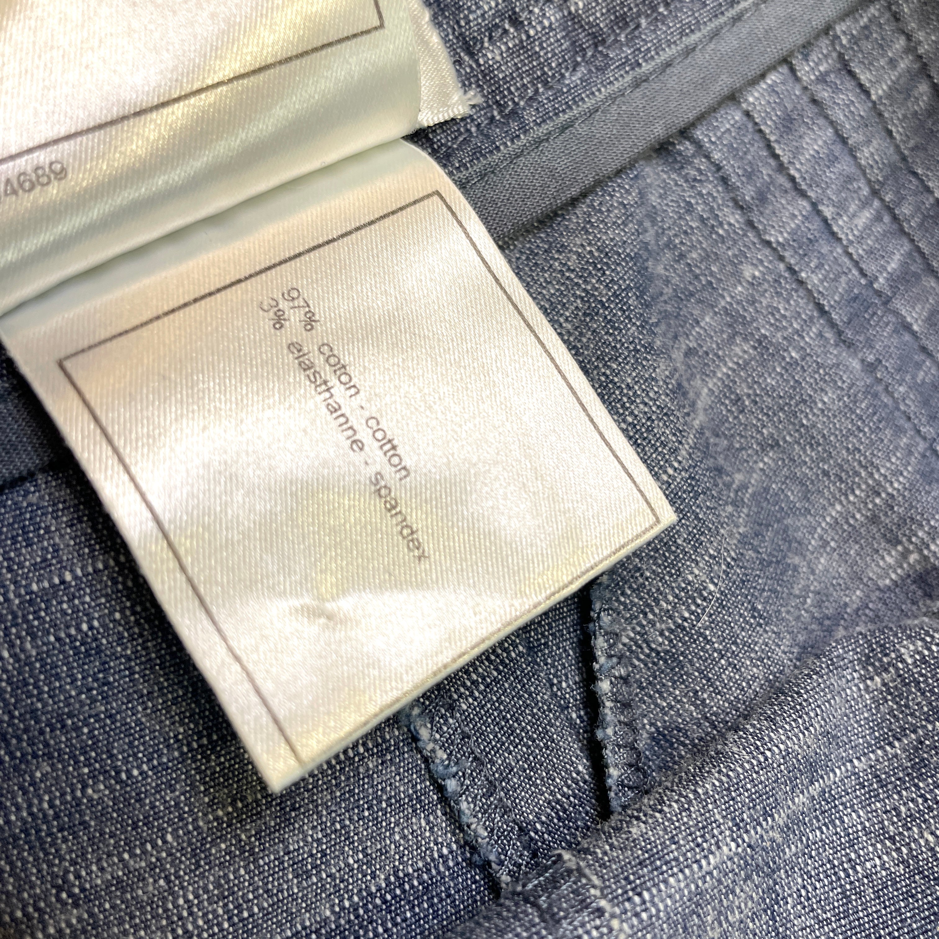 @Chanel Vintage Designer Denim Trousers Tops Public Butter 