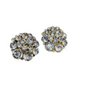 Costume Jewelry Vintage Chunky Crystal Clip-on Earrings Accessories Black Market Vintage 