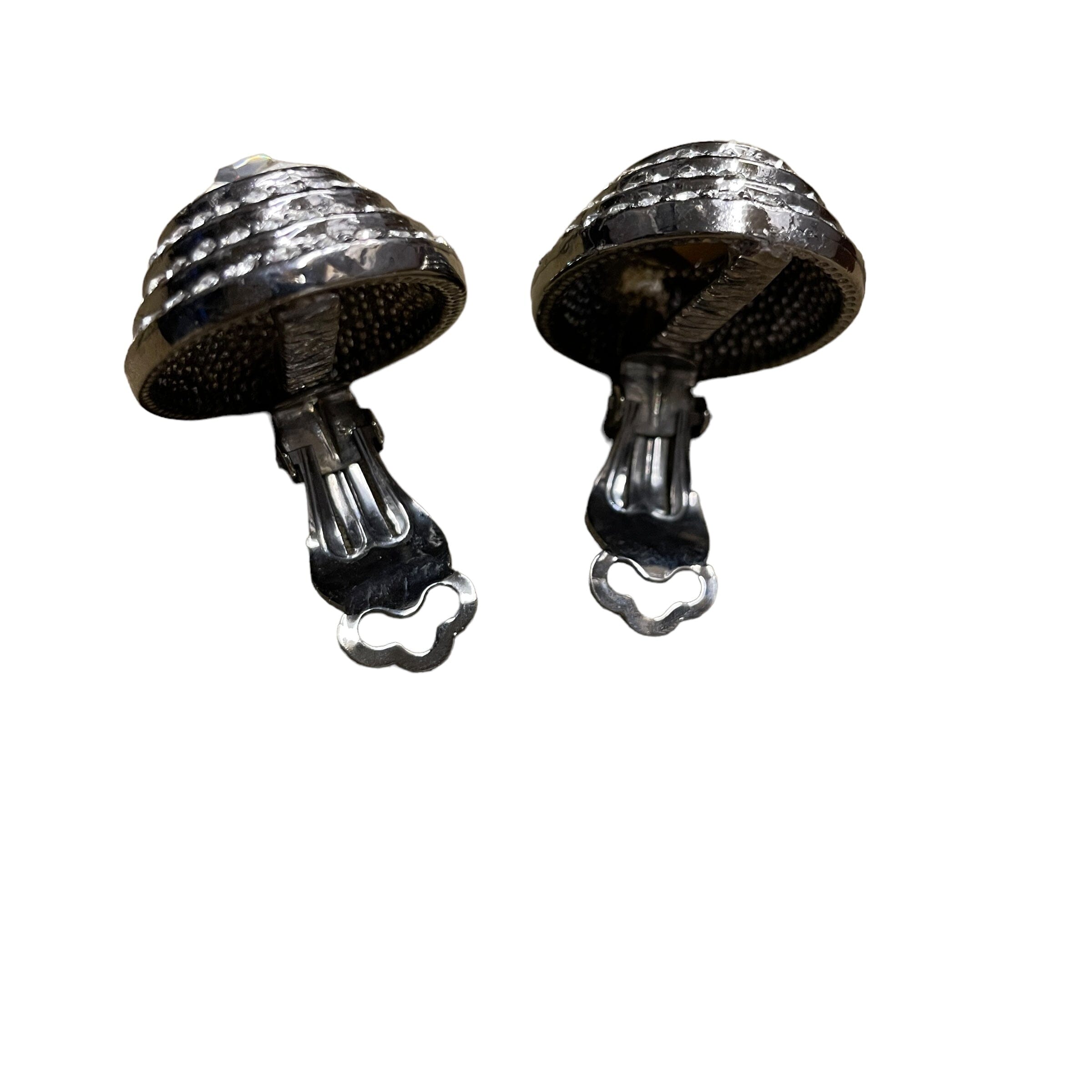 Costume Jewelry Vintage Crystal Clip-on Earrings Accessories Black Market Vintage 