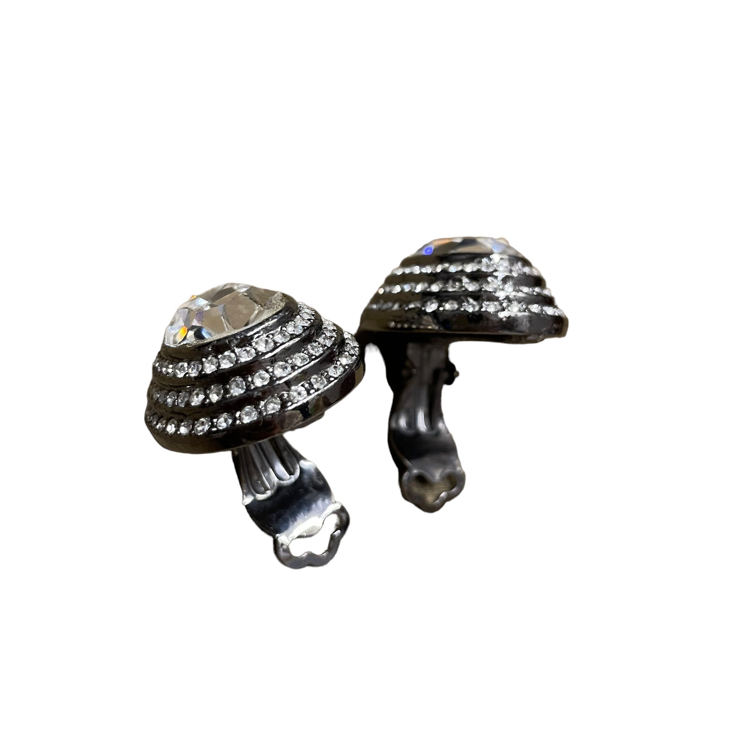 Costume Jewelry Vintage Crystal Clip-on Earrings Accessories Black Market Vintage 