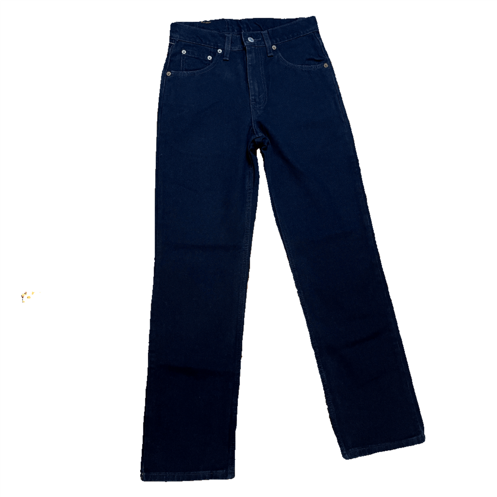 Deadstock Vintage Levi's Black 516 Slim Fit Straight Leg Denim Jeans Made in Canada 29" Waist Bottoms Public Butter 