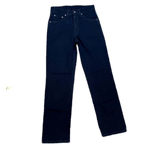 Deadstock Vintage Levi's Black 516 Slim Fit Straight Leg Denim Jeans Made in Canada 29" Waist Bottoms Public Butter 
