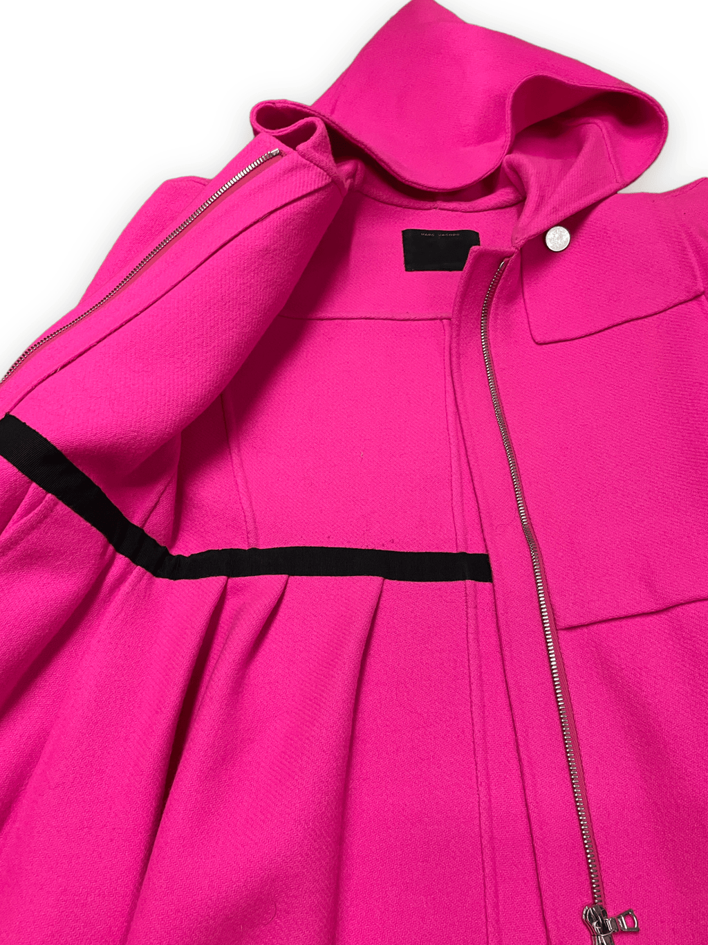 Fall 2009 Marc Jacobs Hot Pink Hooded Wool Coat Size S Jackets & Coats Public Butter 