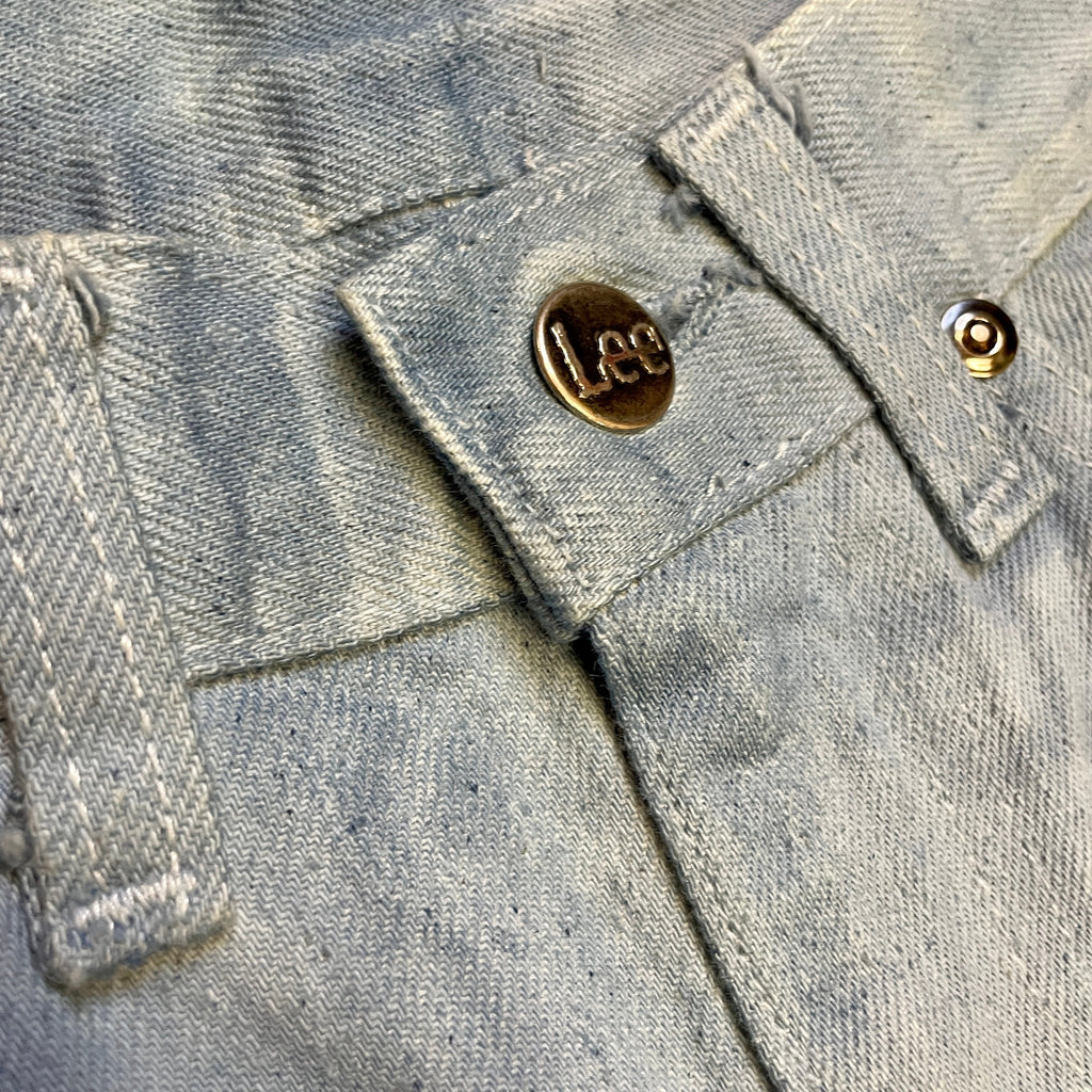 Groovy Vintage Cloudy Dyed Lees Jeans Made in USA 27" Waist Bottoms Black Market Toronto 