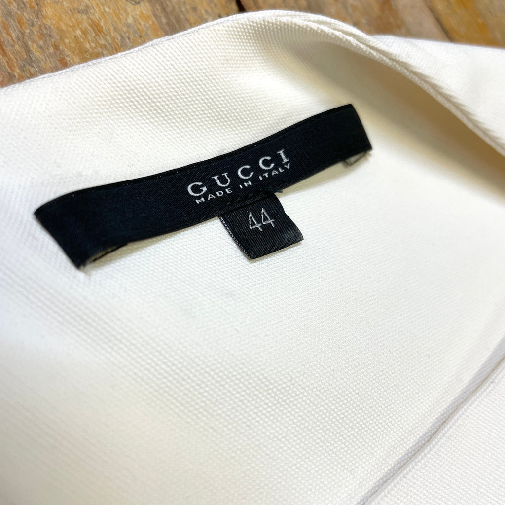@Gucci Vintage Designer Boat Neck Structured Top Tops Public Butter 
