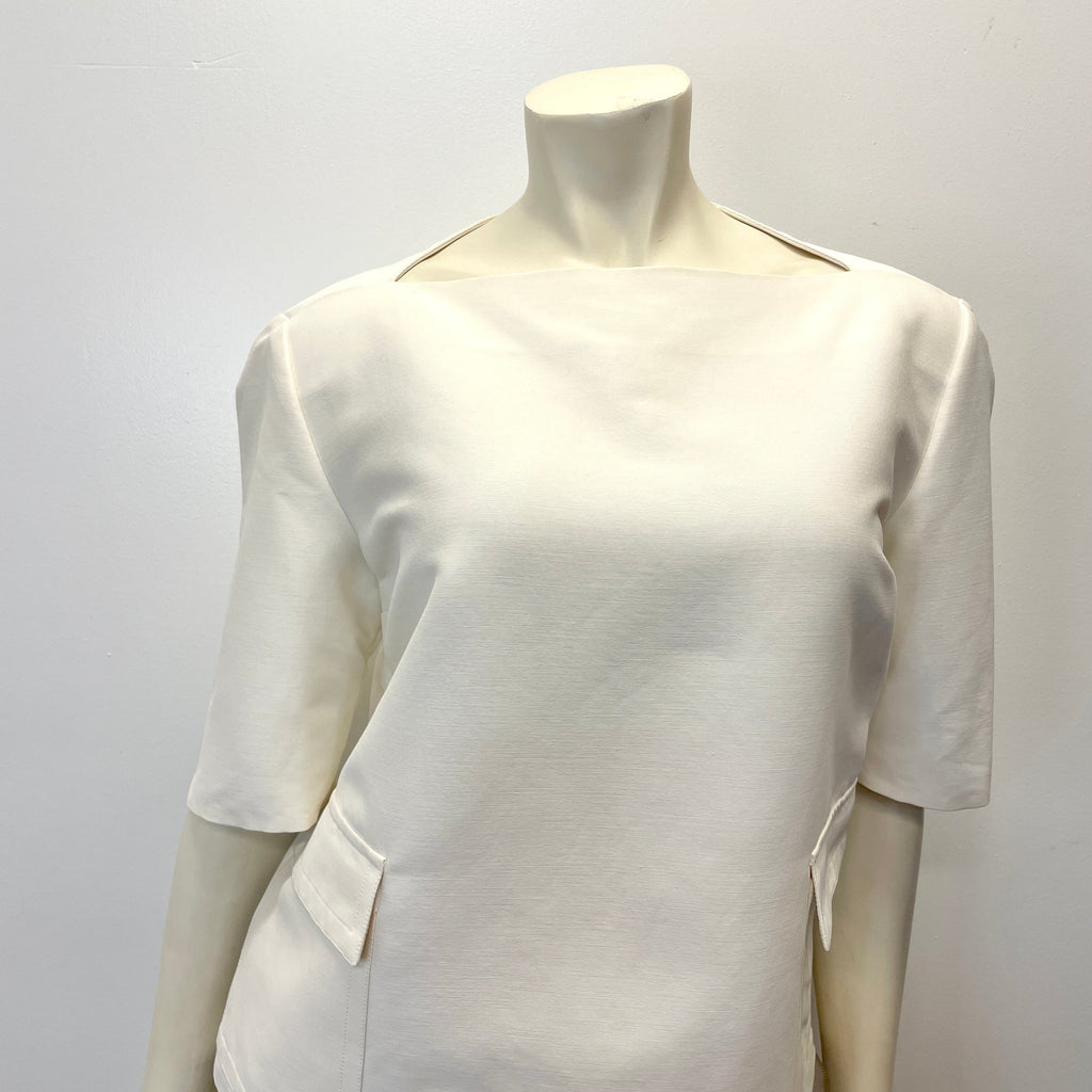 @Gucci Vintage Designer Boat Neck Structured Top Tops Public Butter 