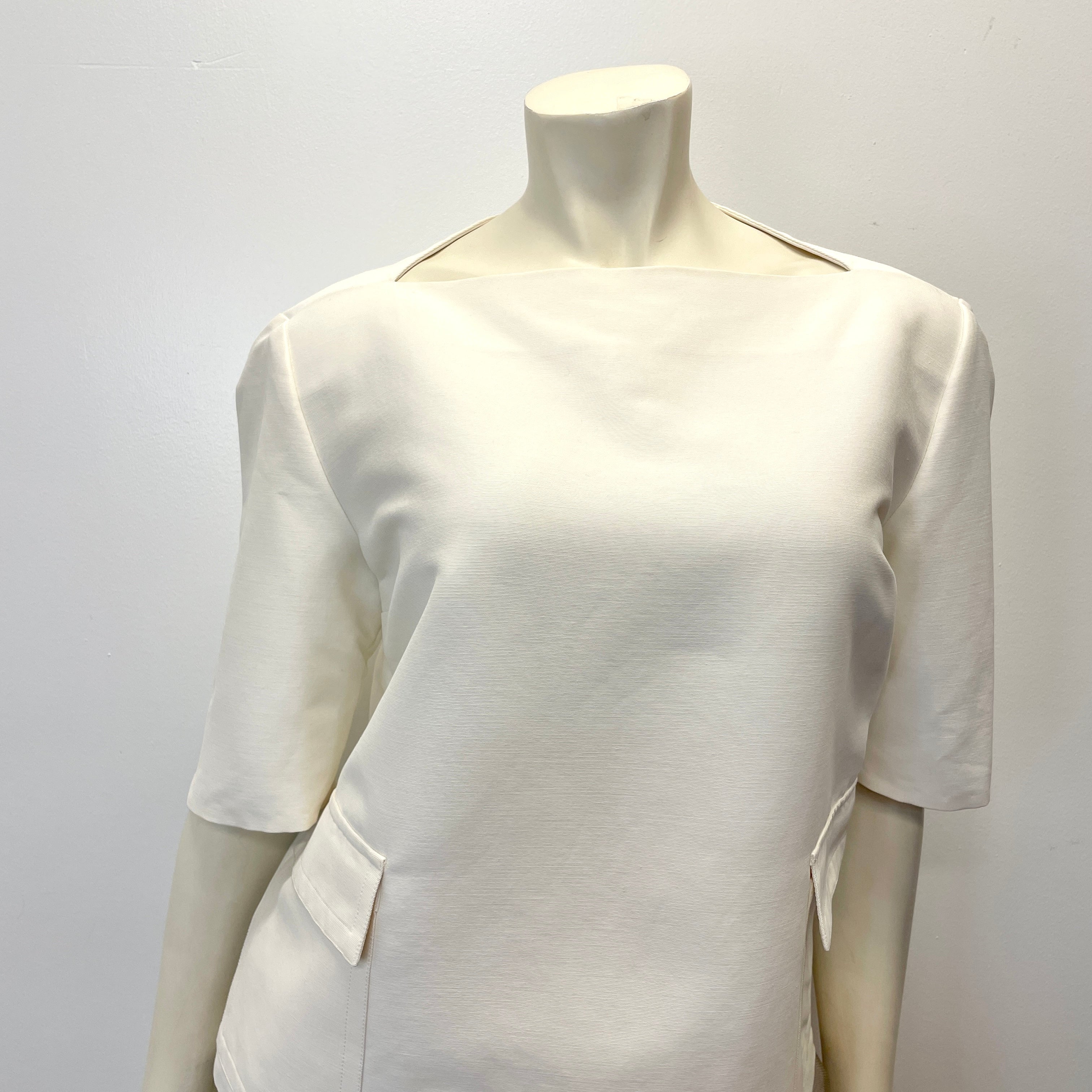 @Gucci Vintage Designer Boat Neck Structured Top Tops Public Butter 