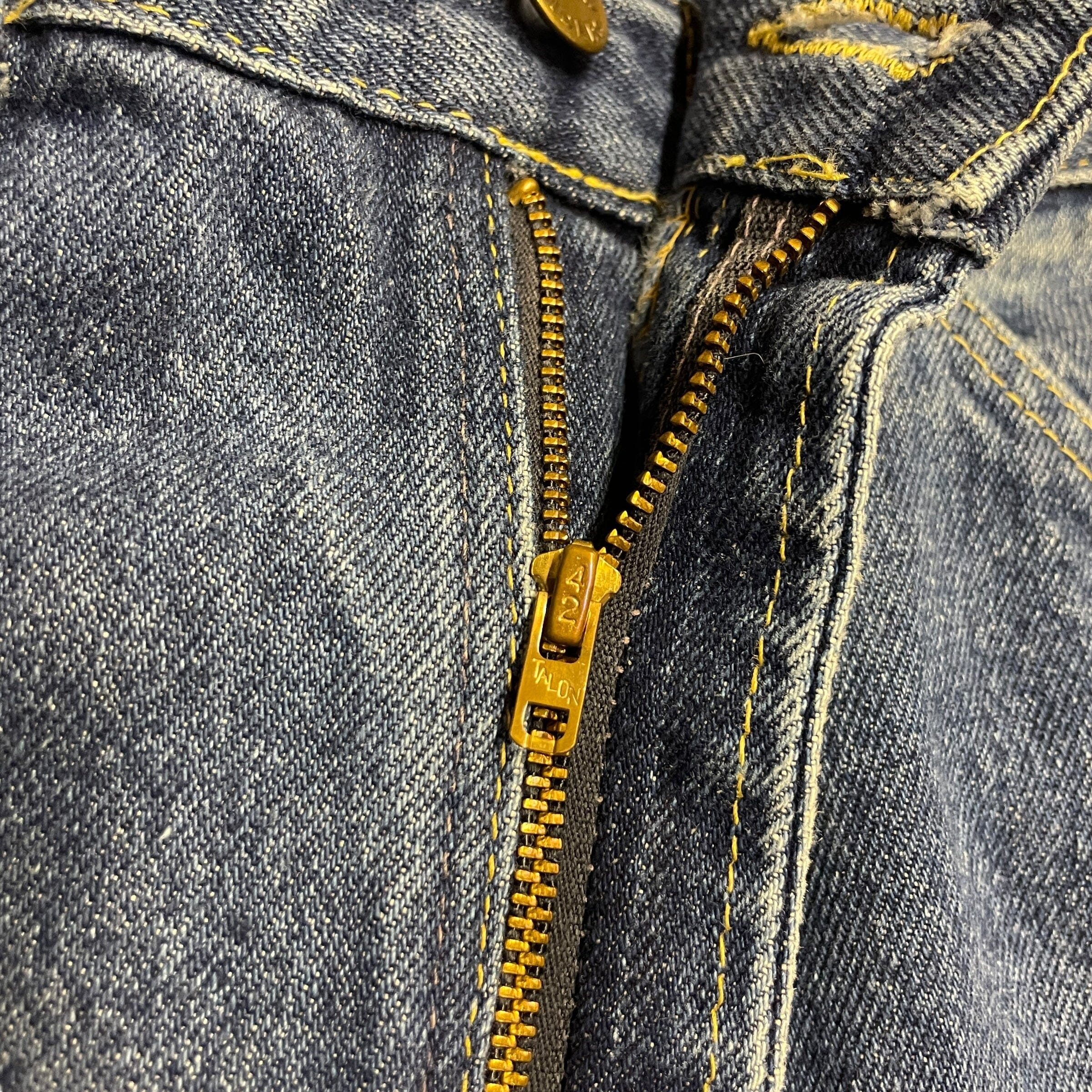 70s Lee Riders Vintage Denim Jeans with Talon 42 Zipper Size 31