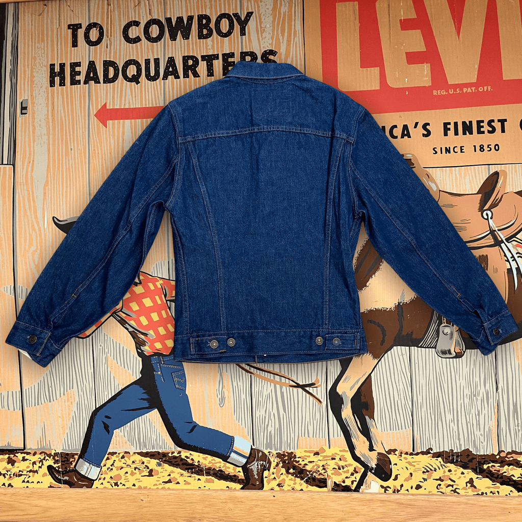 Levi's Deadstock 2 Pocket Red Tab Union Made in Canada Vintage Denim Trucker Jacket Size 34 Tops Public Butter 