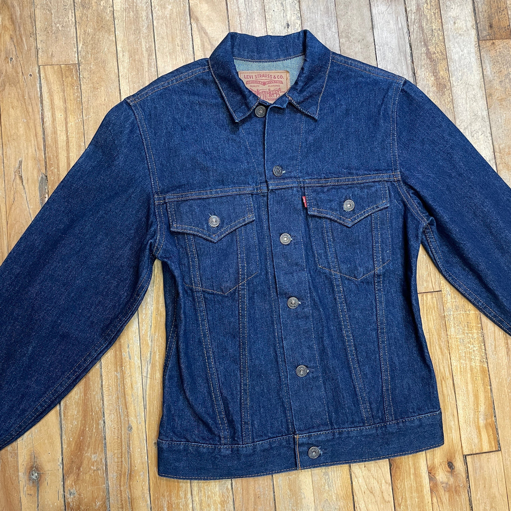 Levi's Deadstock 2 Pocket Red Tab Union Made in Canada Vintage Denim Trucker Jacket Size 34 Tops Public Butter 
