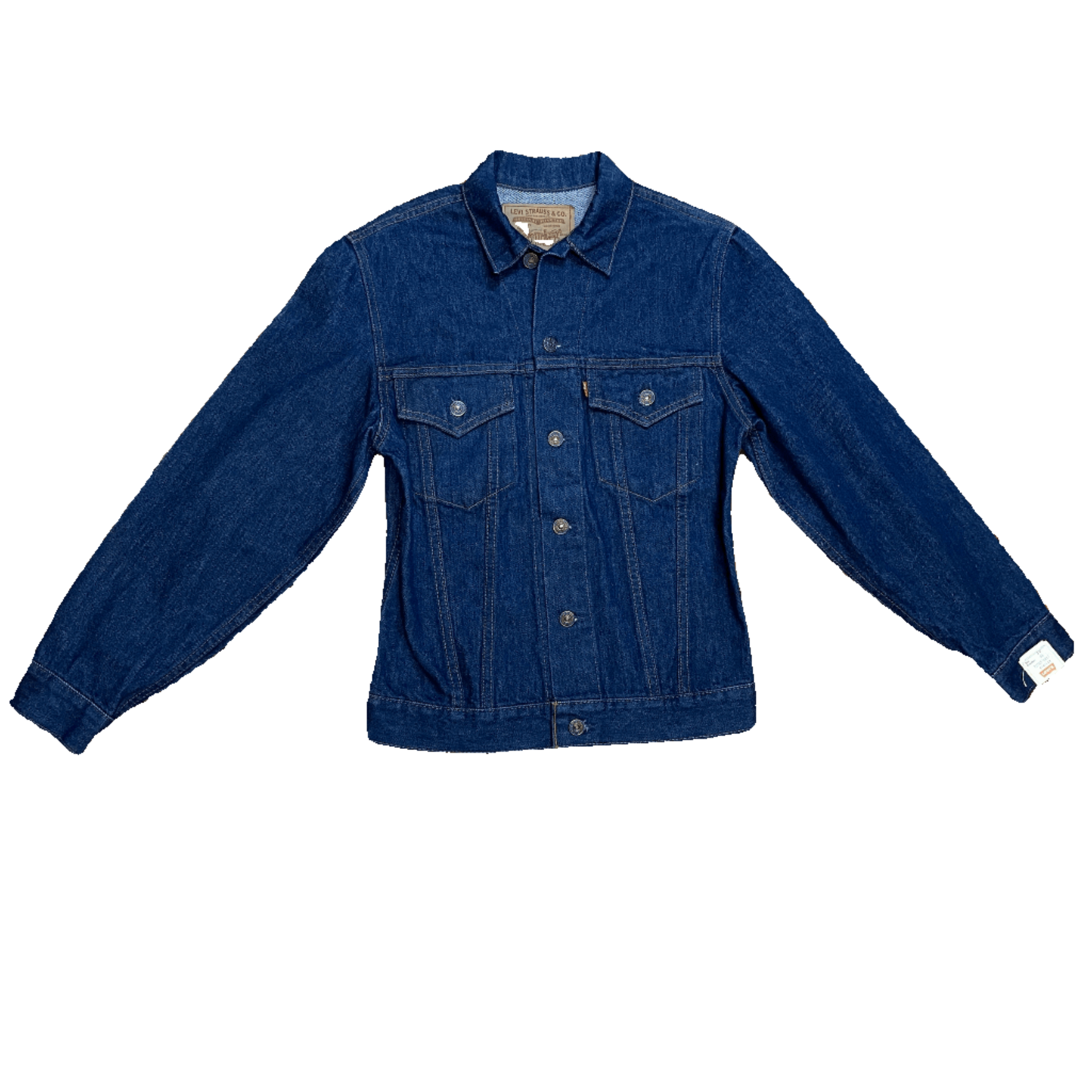 Levi's Deadstock 2 Pocket Red Tab Union Made in Canada Vintage Denim Trucker Jacket Size 34 Tops Public Butter 
