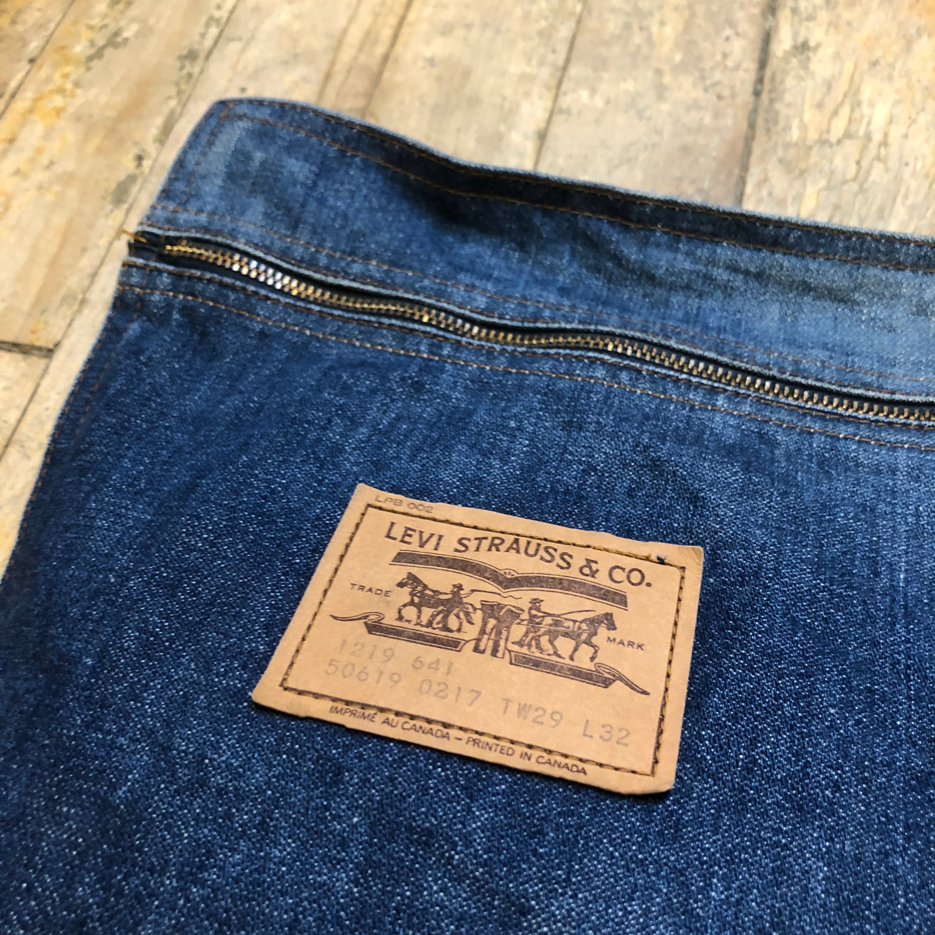 1950s Union Made in USA Lee Riders True Vintage Crotch Rivet Blue