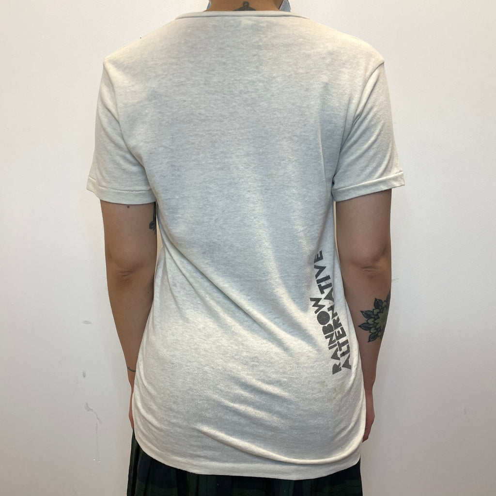 LGBT "Yes, Really" Rainbow Alternative Single Stitch Vintage Graphic V-Neck T-Shirt Size Small T-Shirts Public Butter 