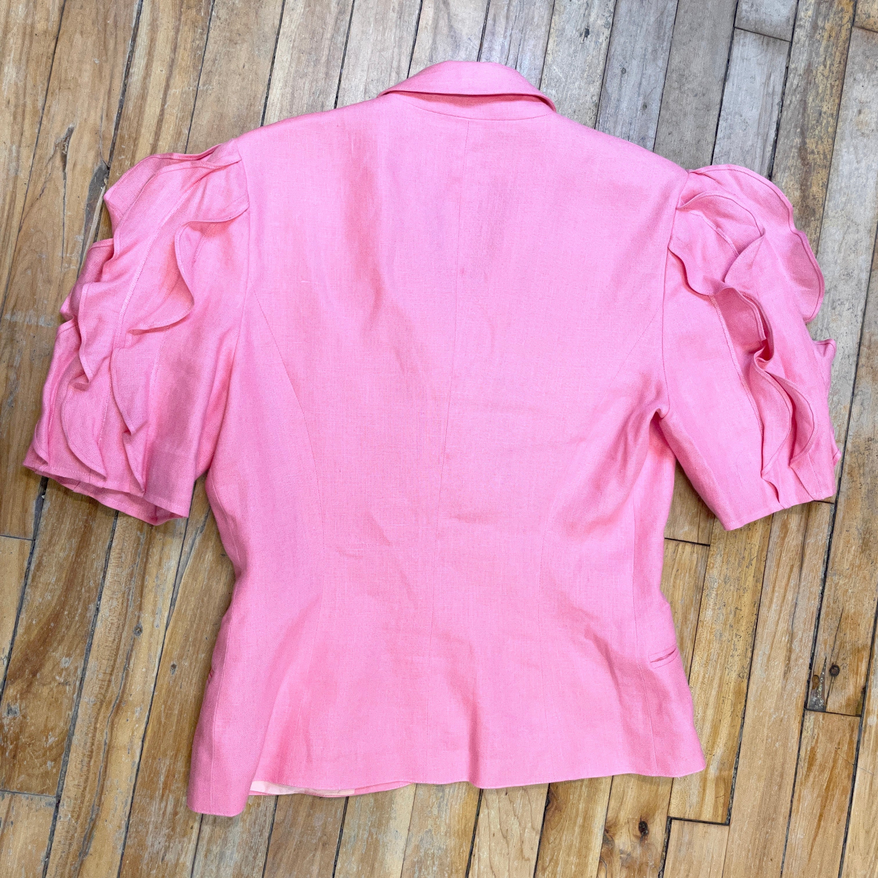 @Lolita Lempicka Vintage Designer Linen Suit Tops Public Butter 