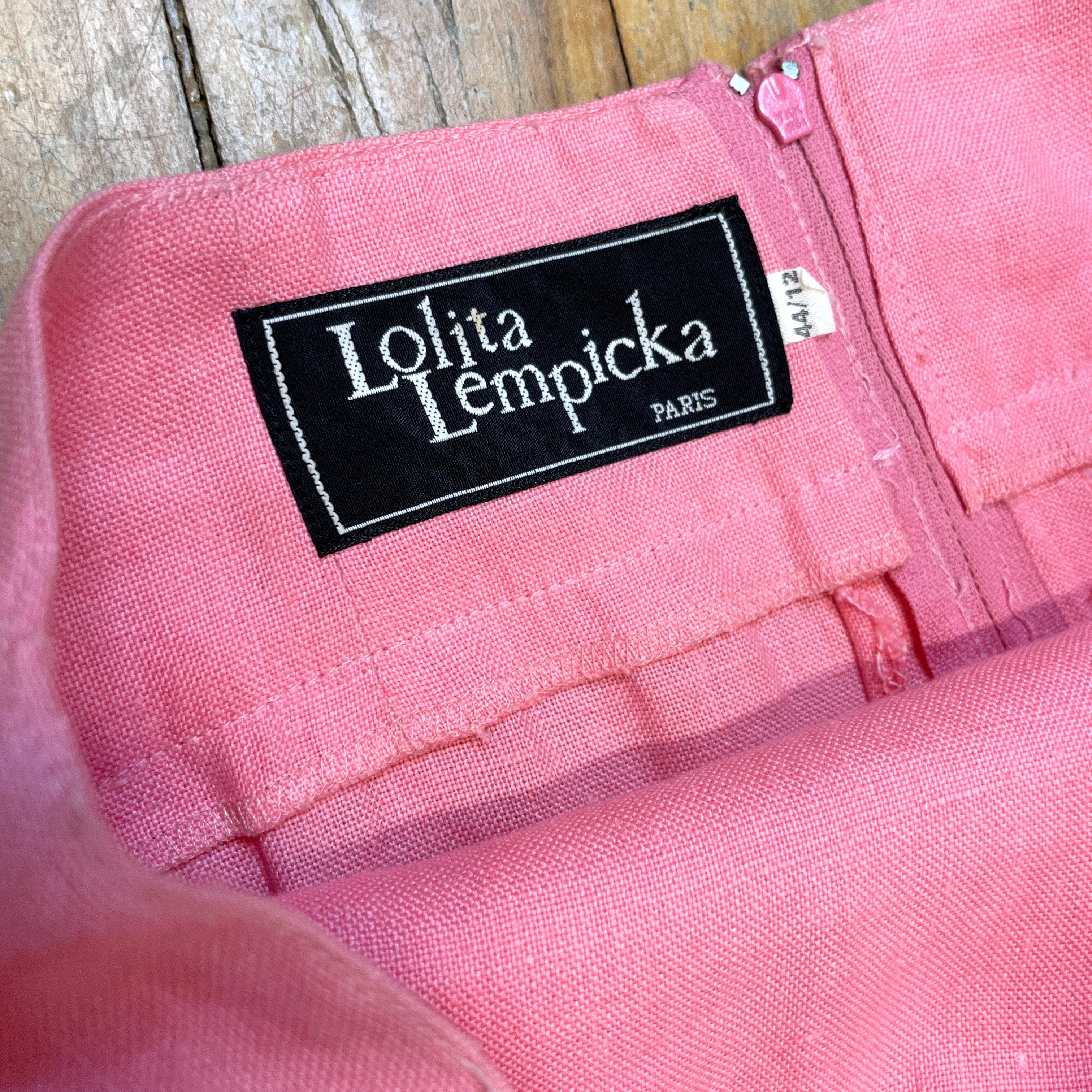 @Lolita Lempicka Vintage Designer Linen Suit Tops Public Butter 