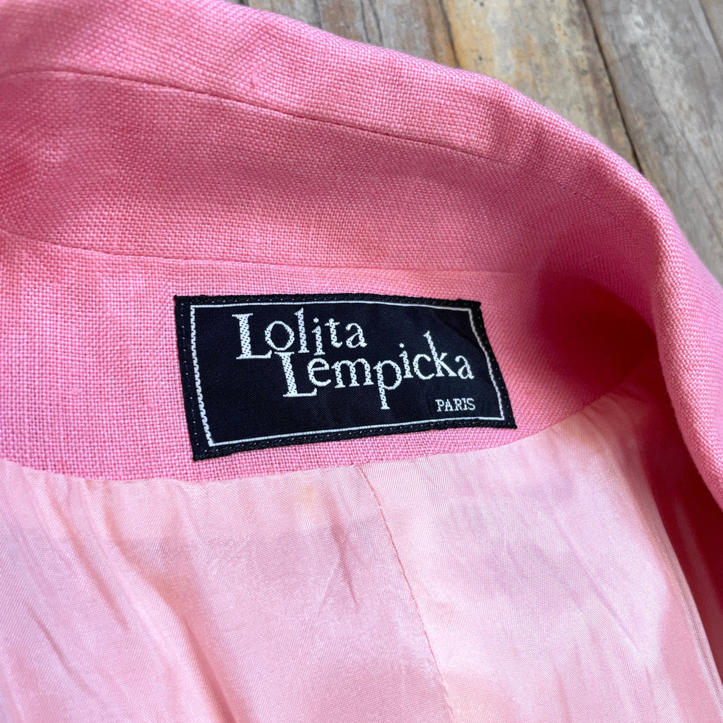 @Lolita Lempicka Vintage Designer Linen Suit Tops Public Butter 