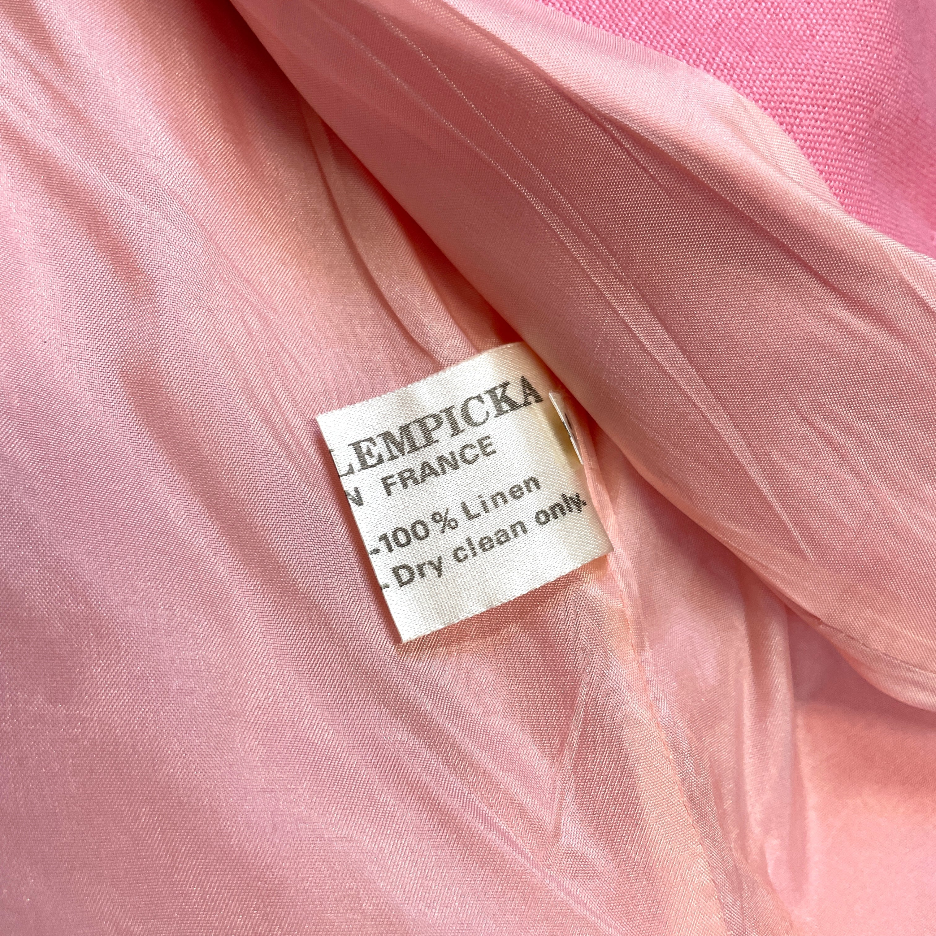 @Lolita Lempicka Vintage Designer Linen Suit Tops Public Butter 