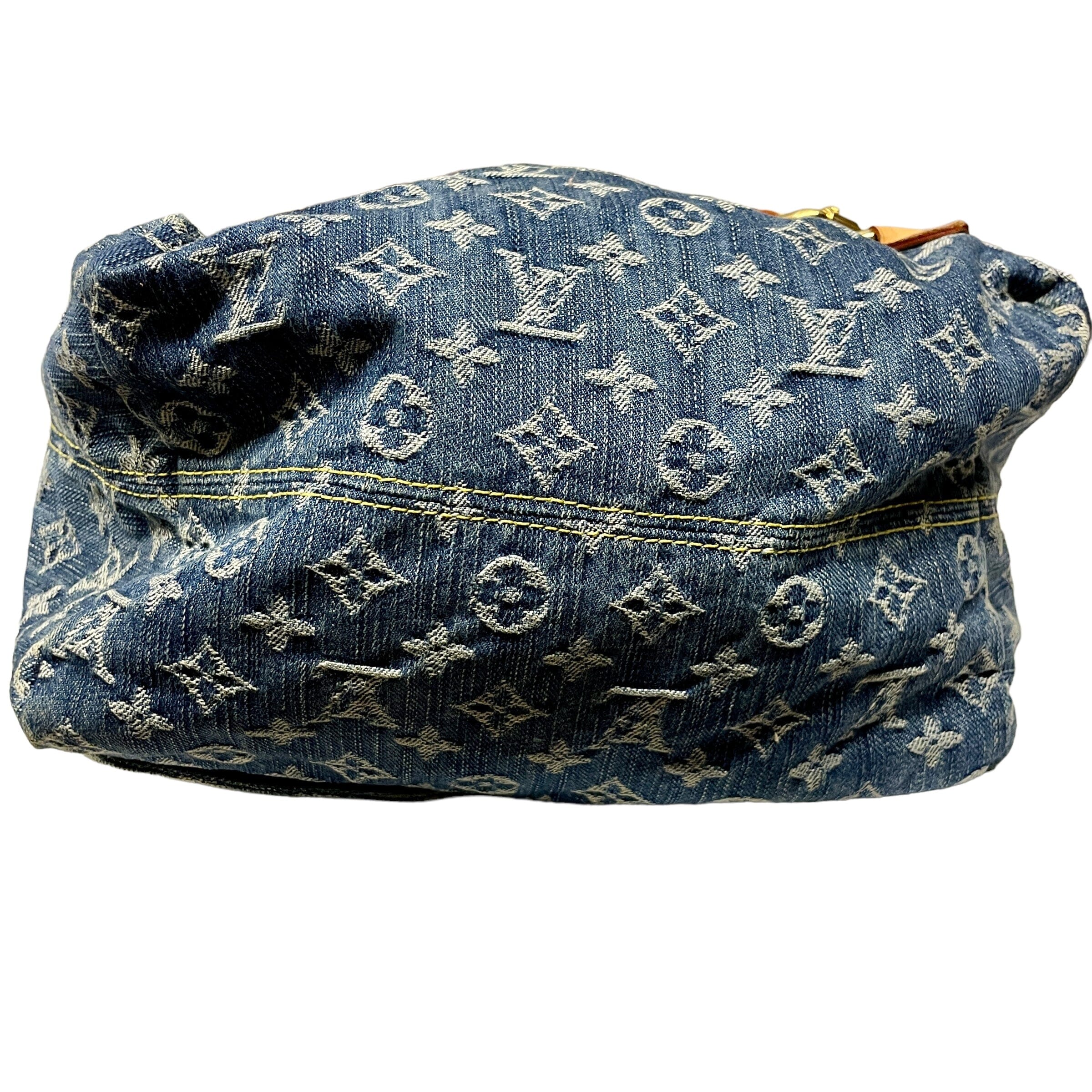*Louis Vuitton Denim Backpack Black Market Vintage 