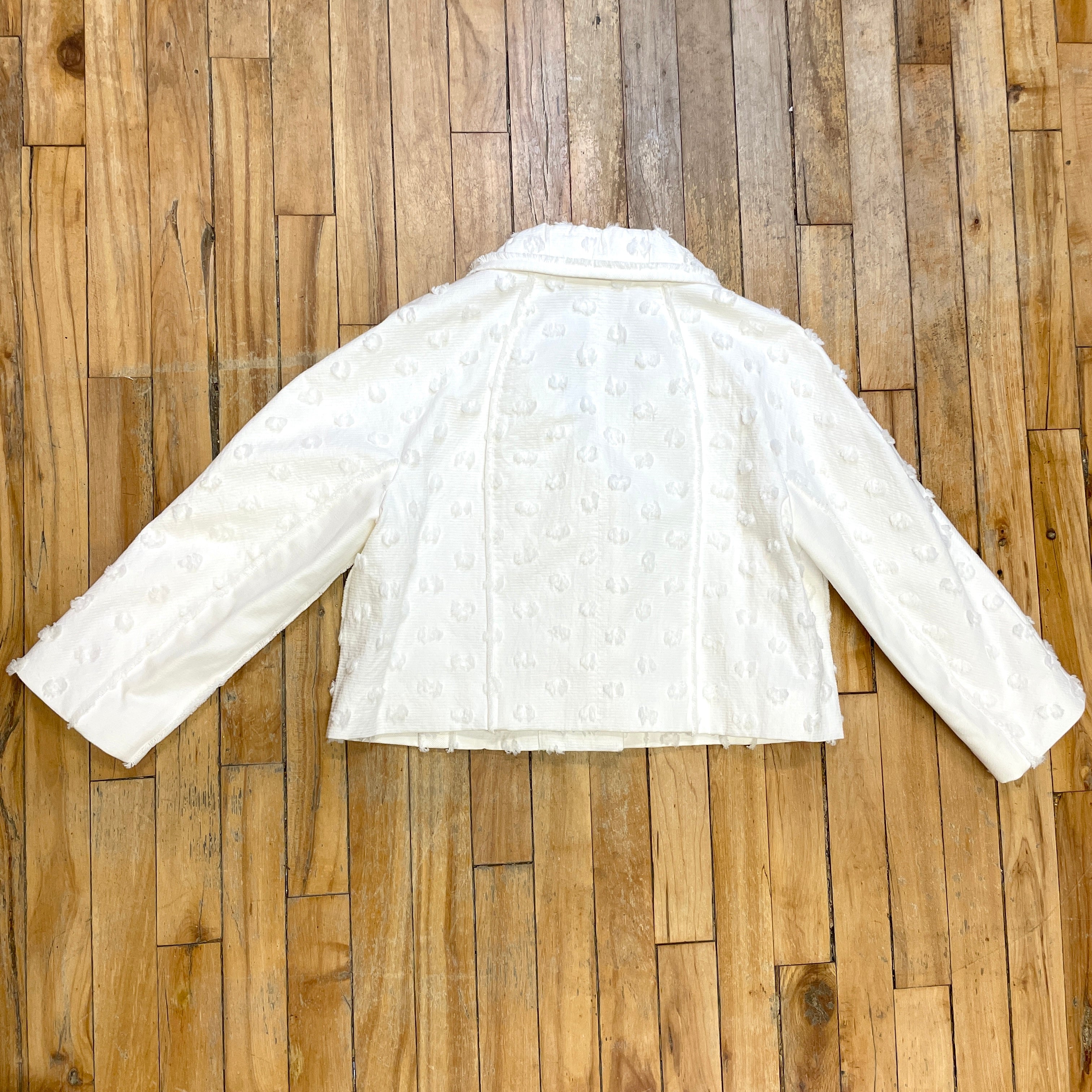 @Louis Vuitton Vintage Designer Flocked Cropped Jacket Tops Public Butter 