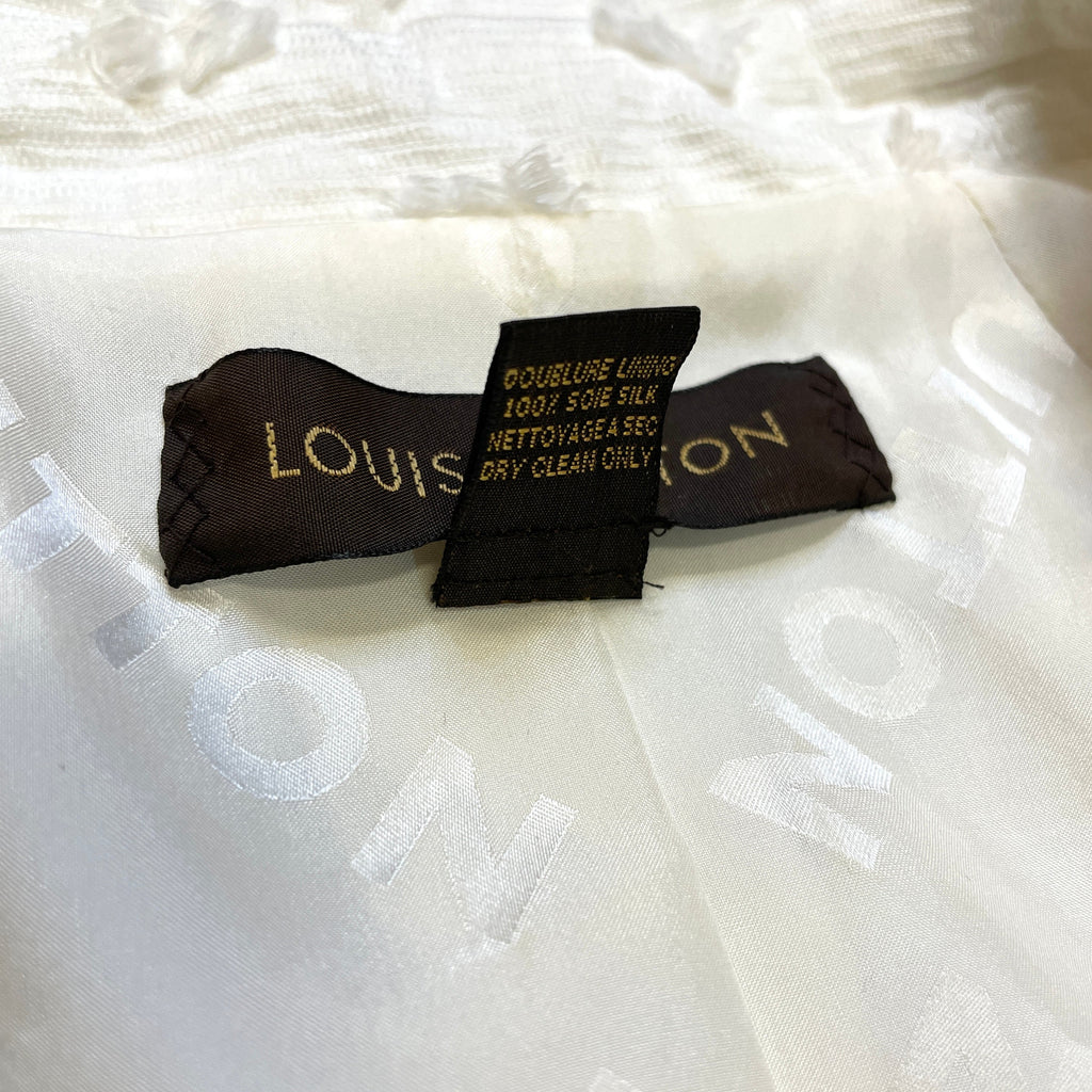 @Louis Vuitton Vintage Designer Flocked Cropped Jacket Tops Public Butter 