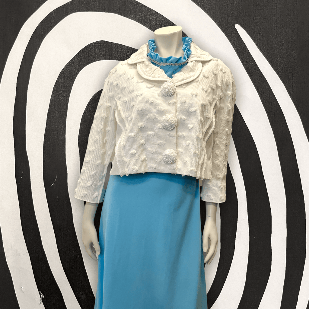 @Louis Vuitton Vintage Designer Flocked Cropped Jacket Tops Public Butter 