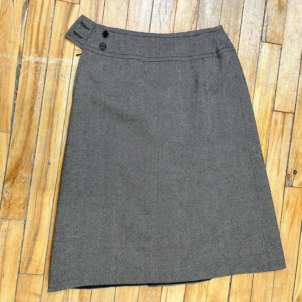 Made In France Vintage Miss Dior Wool Skirt 24" Waist Tops Black Market Toronto 