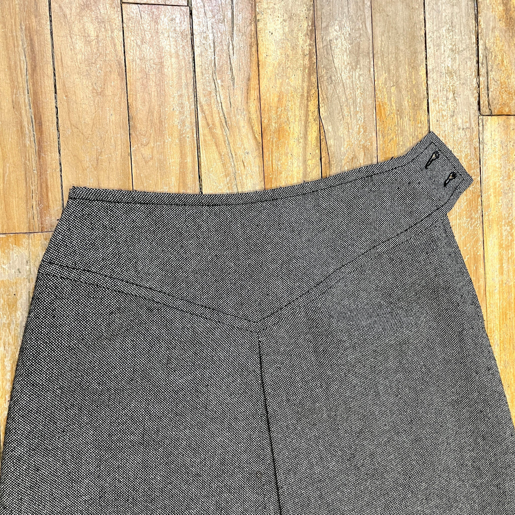 Made In France Vintage Miss Dior Wool Skirt 24" Waist Tops Black Market Toronto 