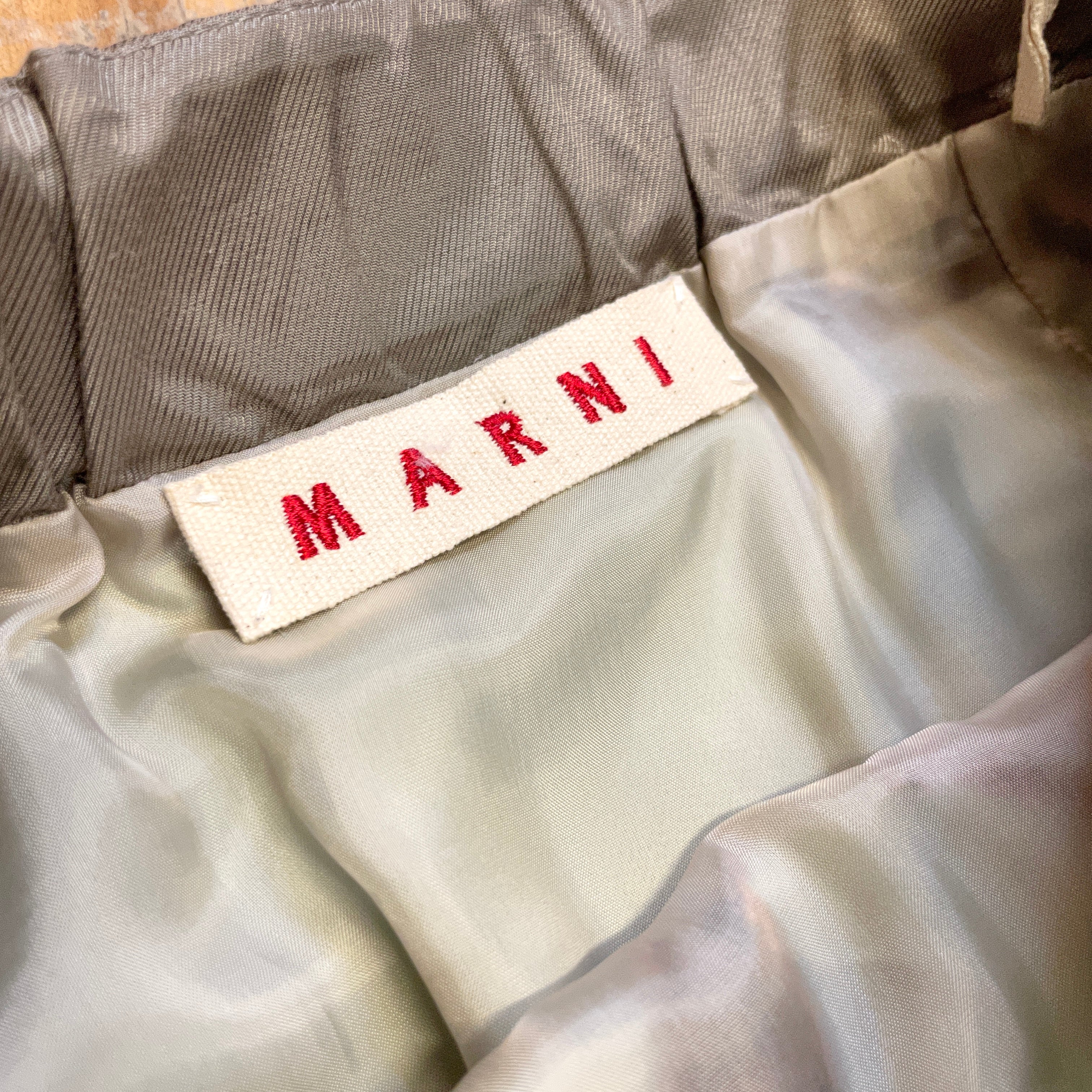 Marni Fall '09 Vintage Designer Embroidered Floral Skirt Size 30" Bottoms Public Butter 